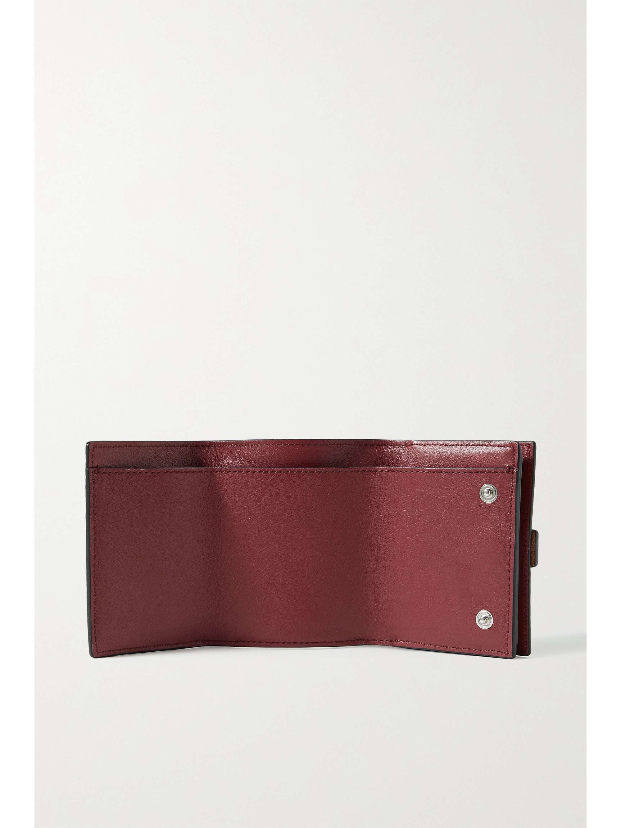 LOEWE Two-tone textured-leather wallet