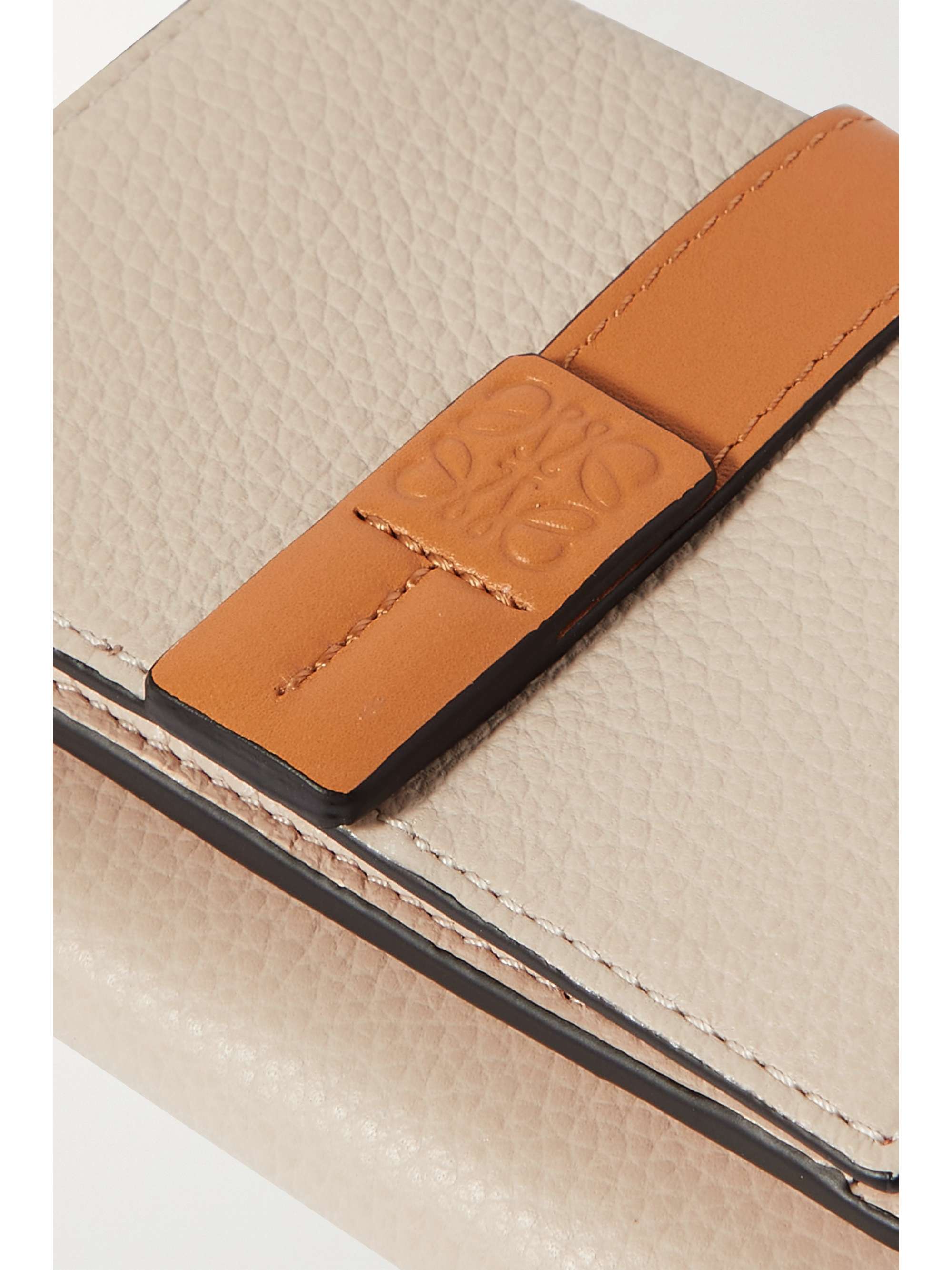 LOEWE Two-tone textured-leather wallet