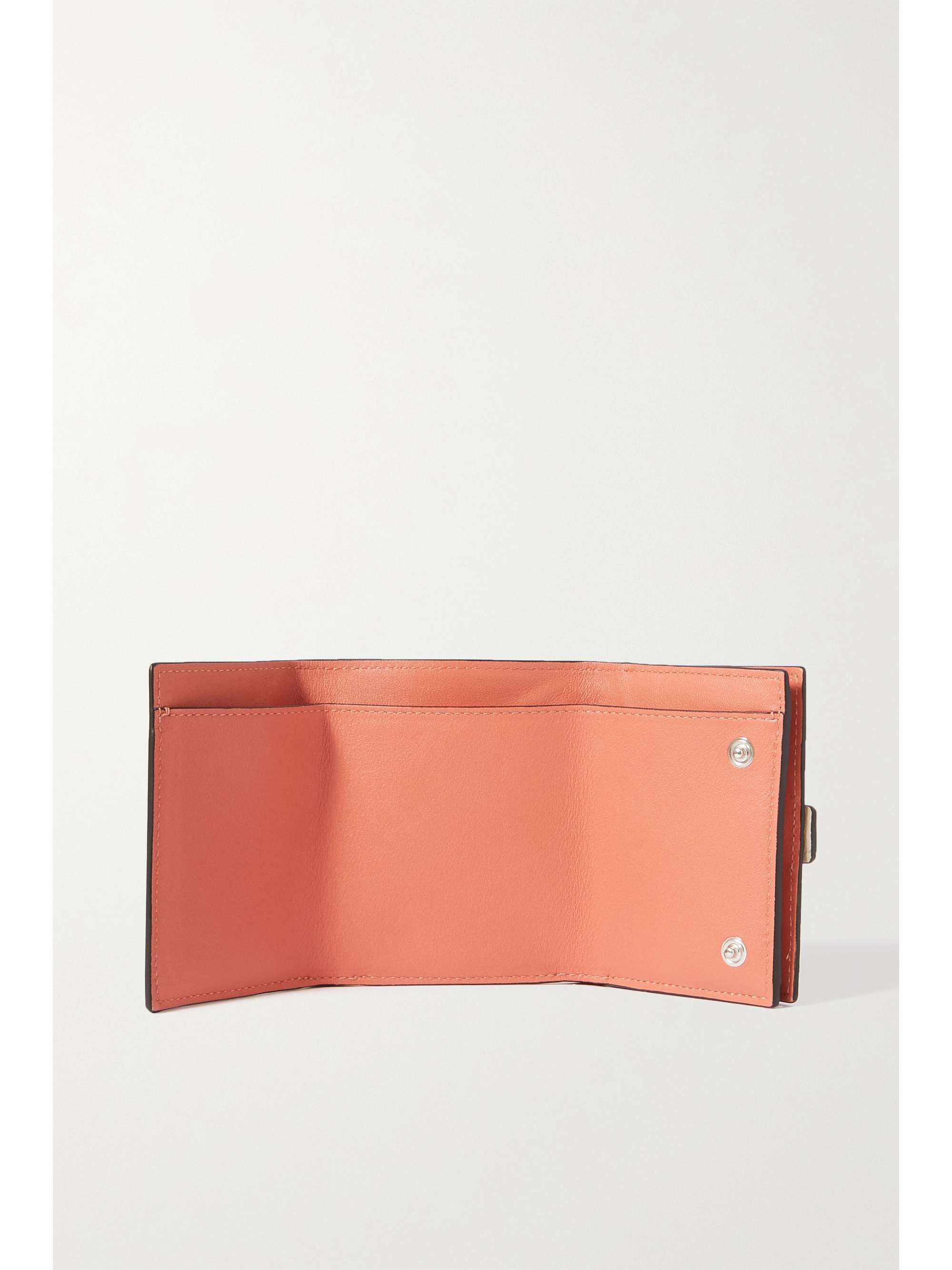 LOEWE Two-tone textured-leather wallet