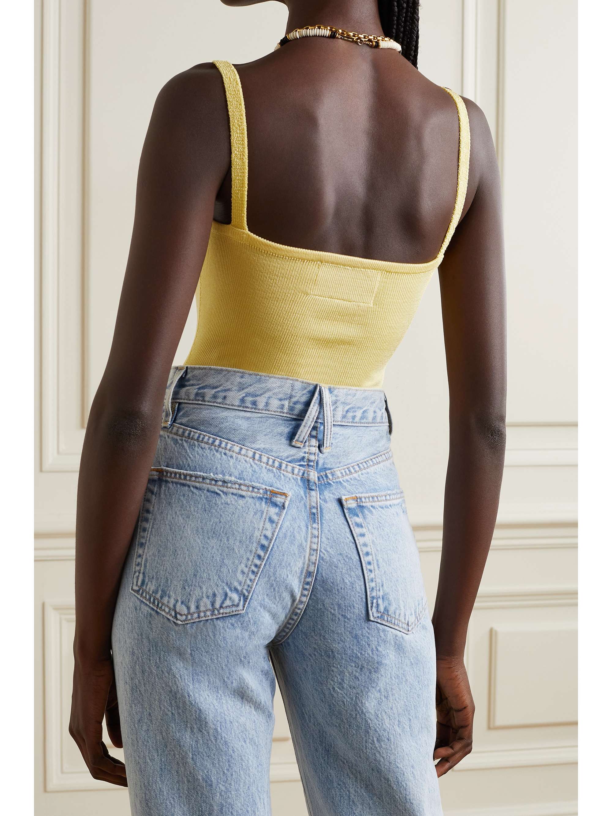 CALLE DEL MAR + NET SUSTAIN ribbed-knit bodysuit