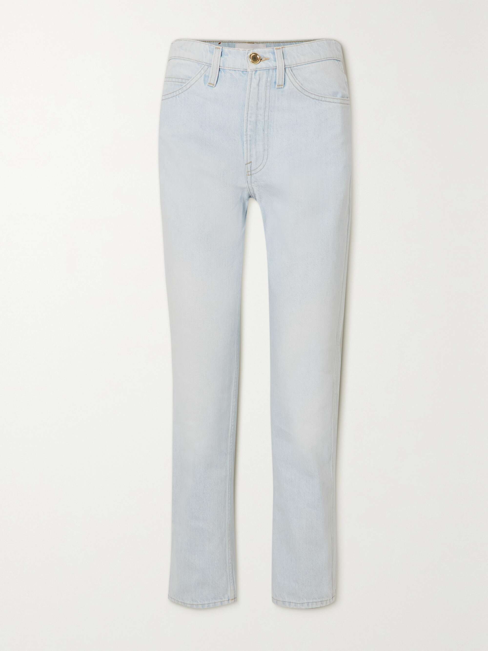 high-rise straight-leg jeans | FRAME 