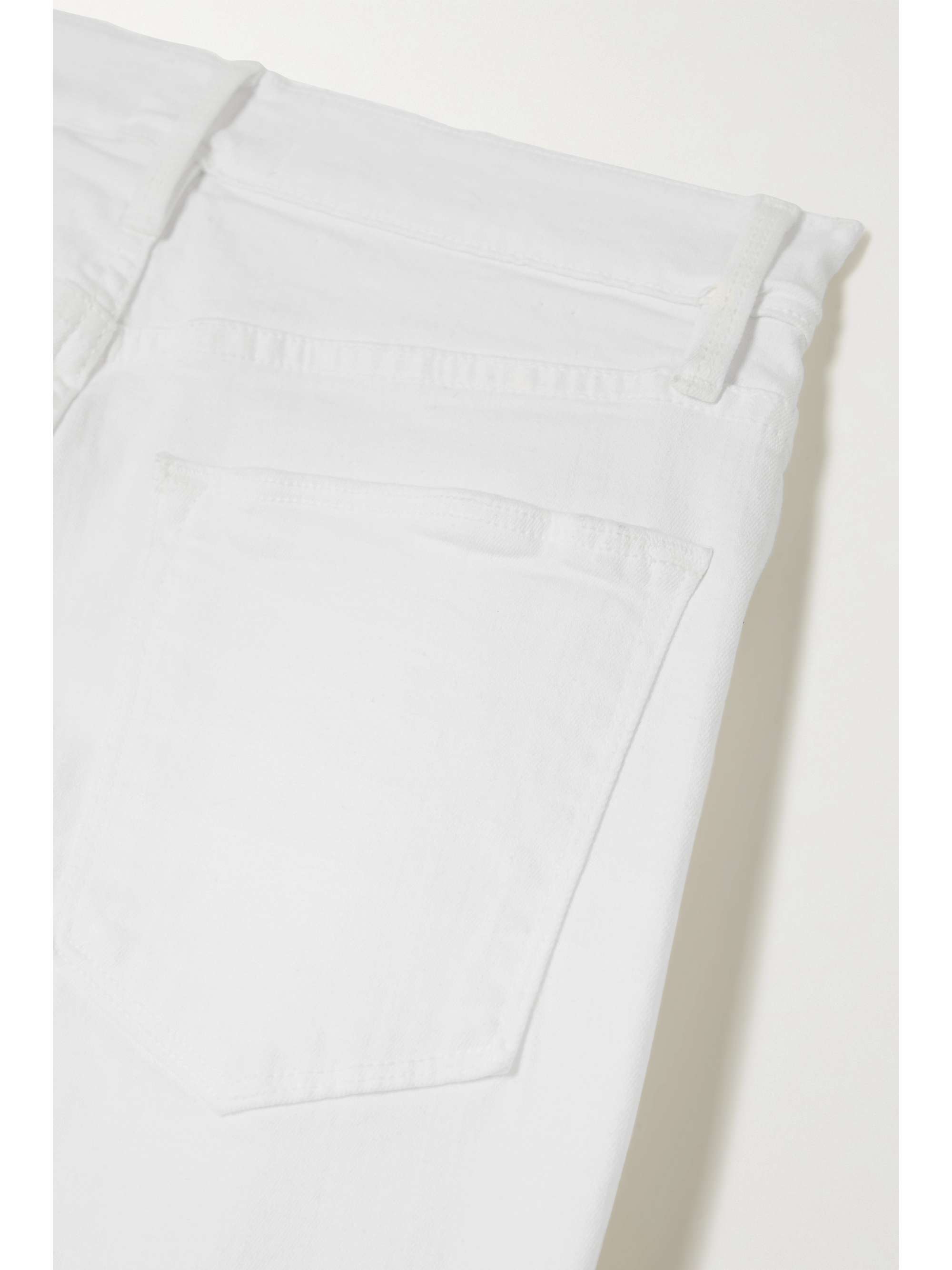 FRAME Le High frayed skinny jeans