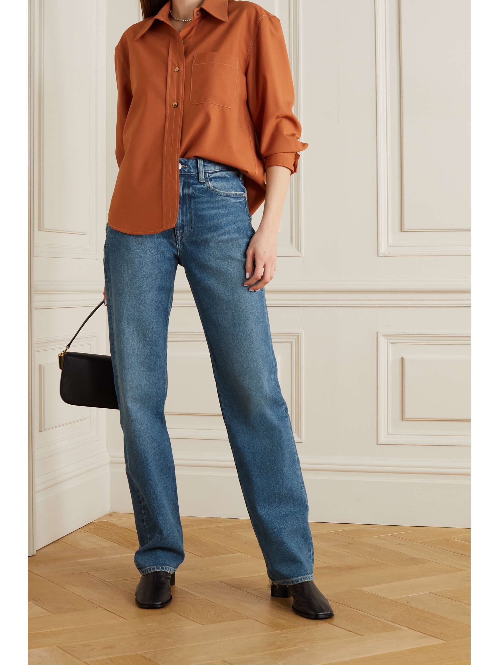 frame denim straight leg