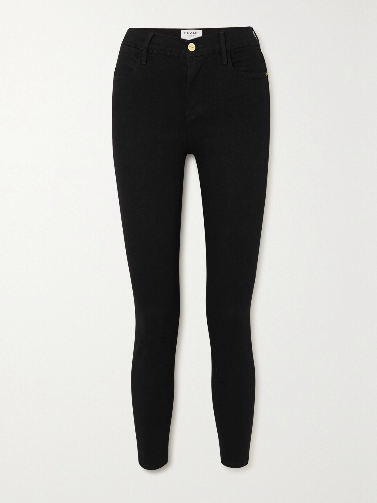 Frame Le High Skinny Jeans In Black