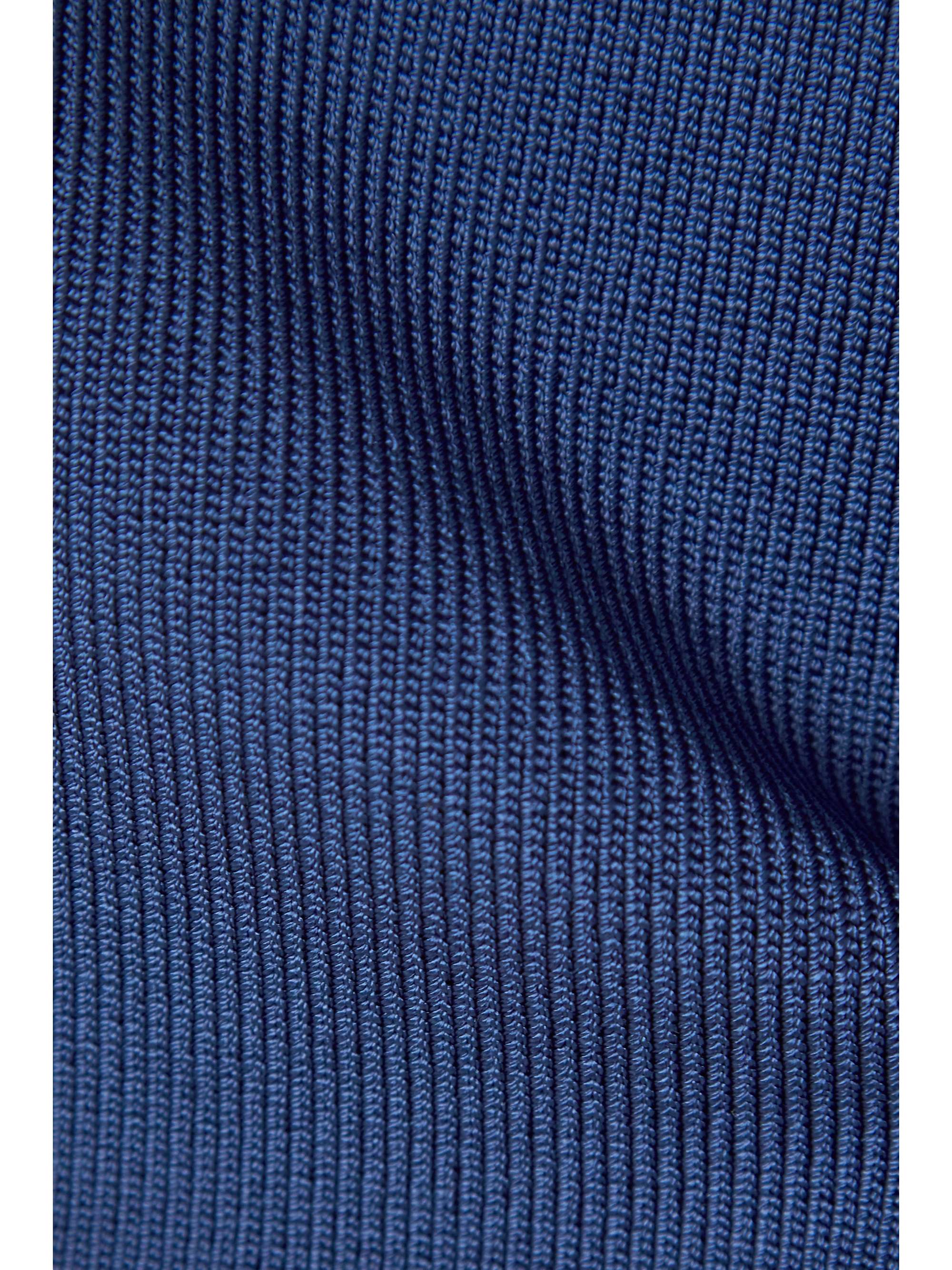 CALLE DEL MAR Cropped one-shoulder stretch-knit top