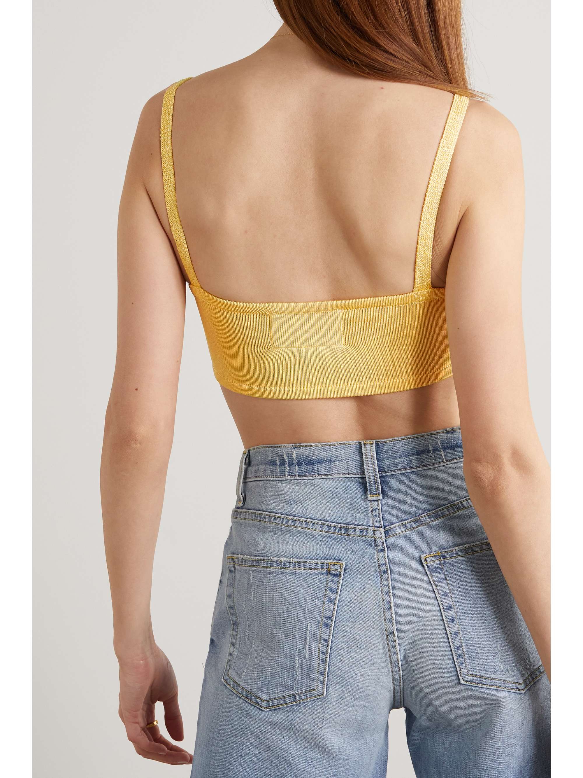 CALLE DEL MAR Stretch-knit bra top