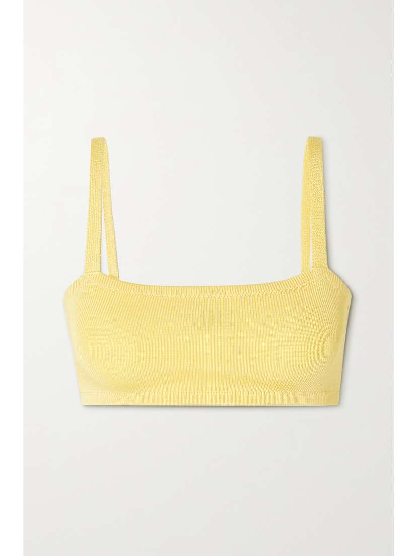 Calle Del Mar + Net Sustain Cropped Stretch-knit Bra Top