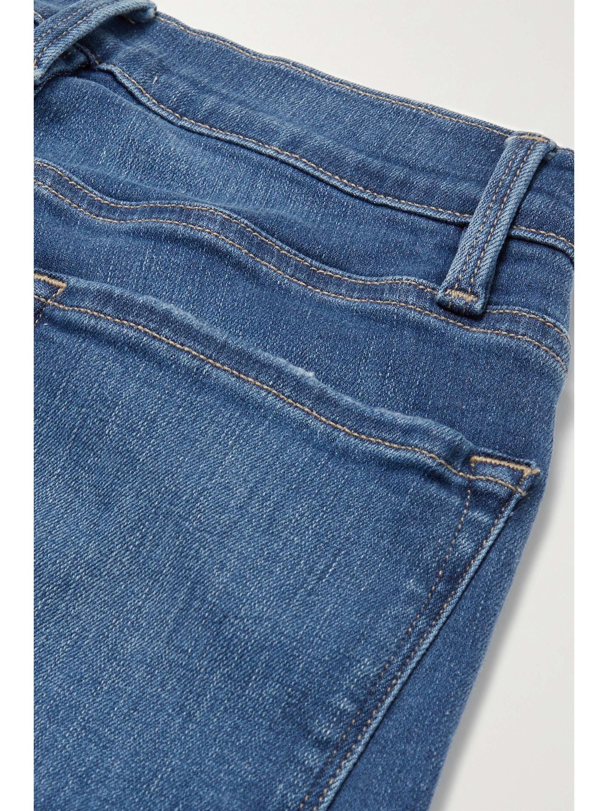 FRAME Le Skinny de Jeanne Raw Stagger mid-rise jeans