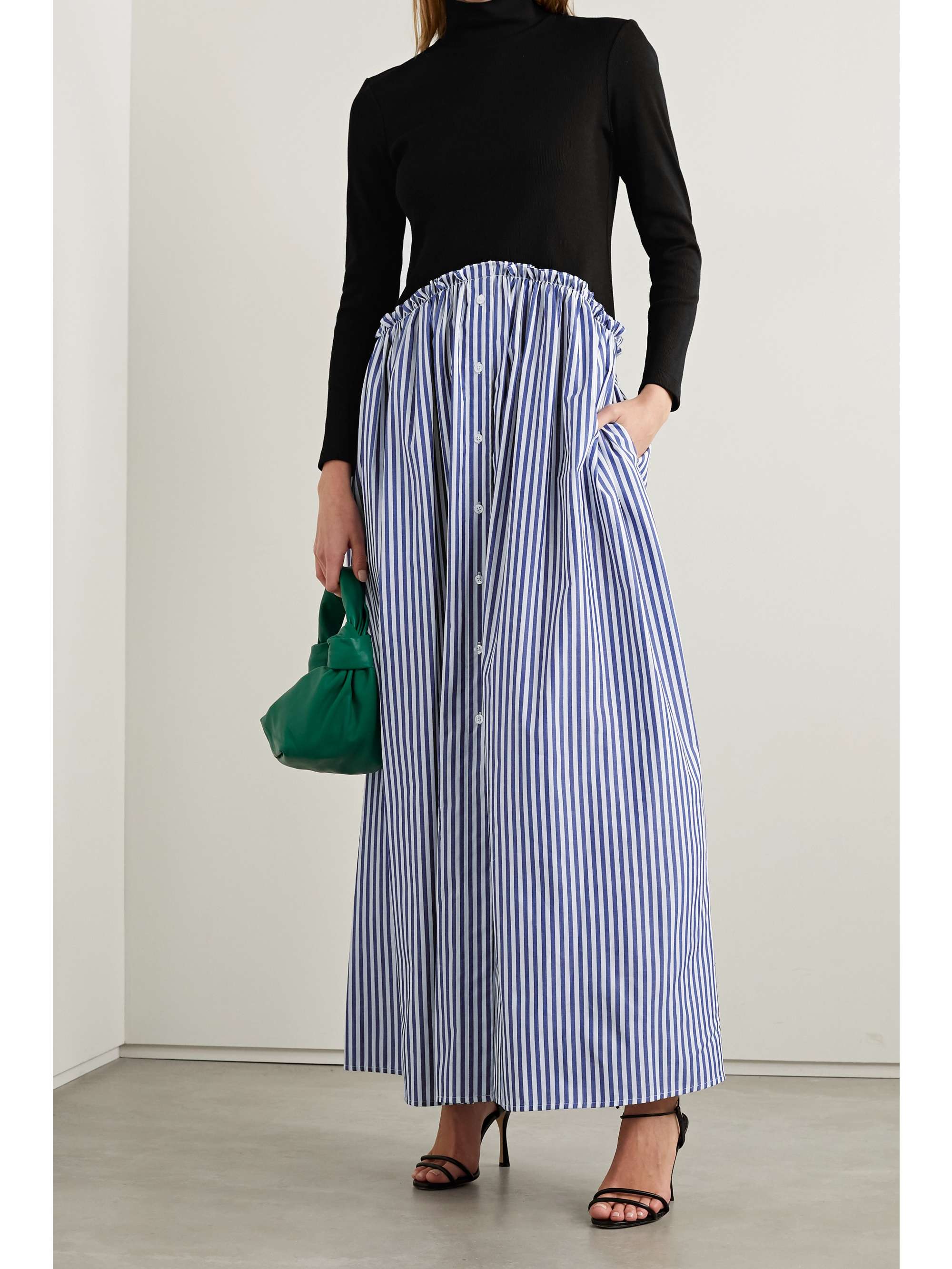 khaki business skirt