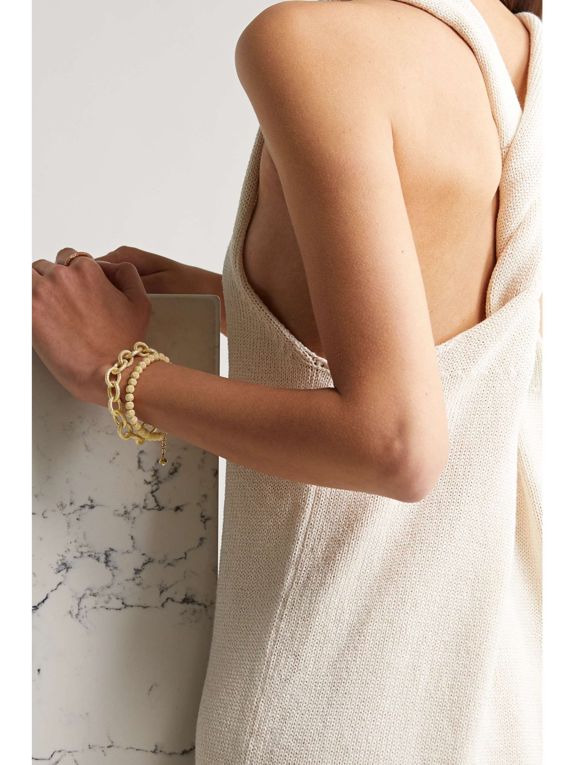 CAROLINA BUCCI Florentine 18-karat gold bracelet