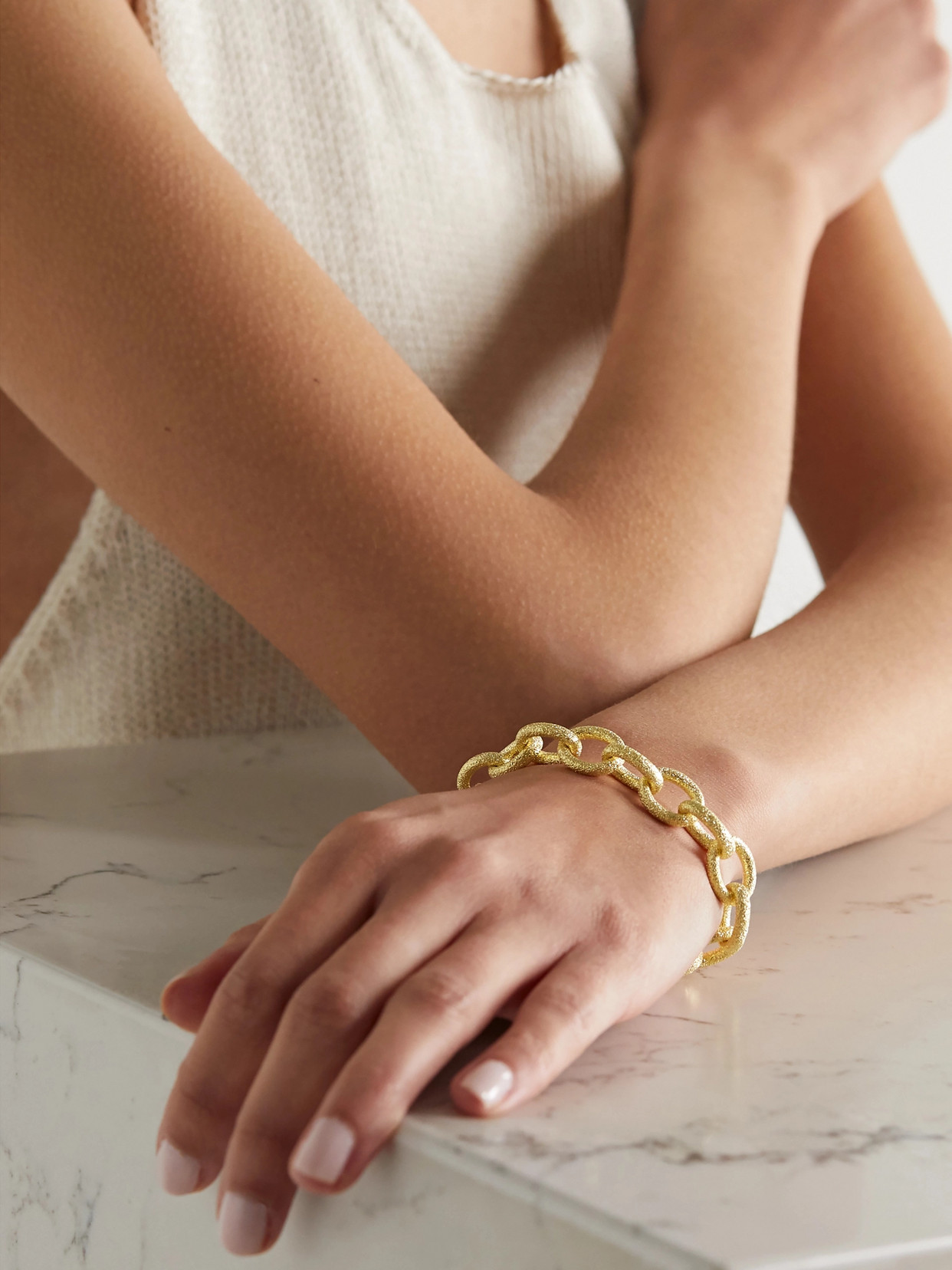 Shop Carolina Bucci Florentine 18-karat Gold Bracelet