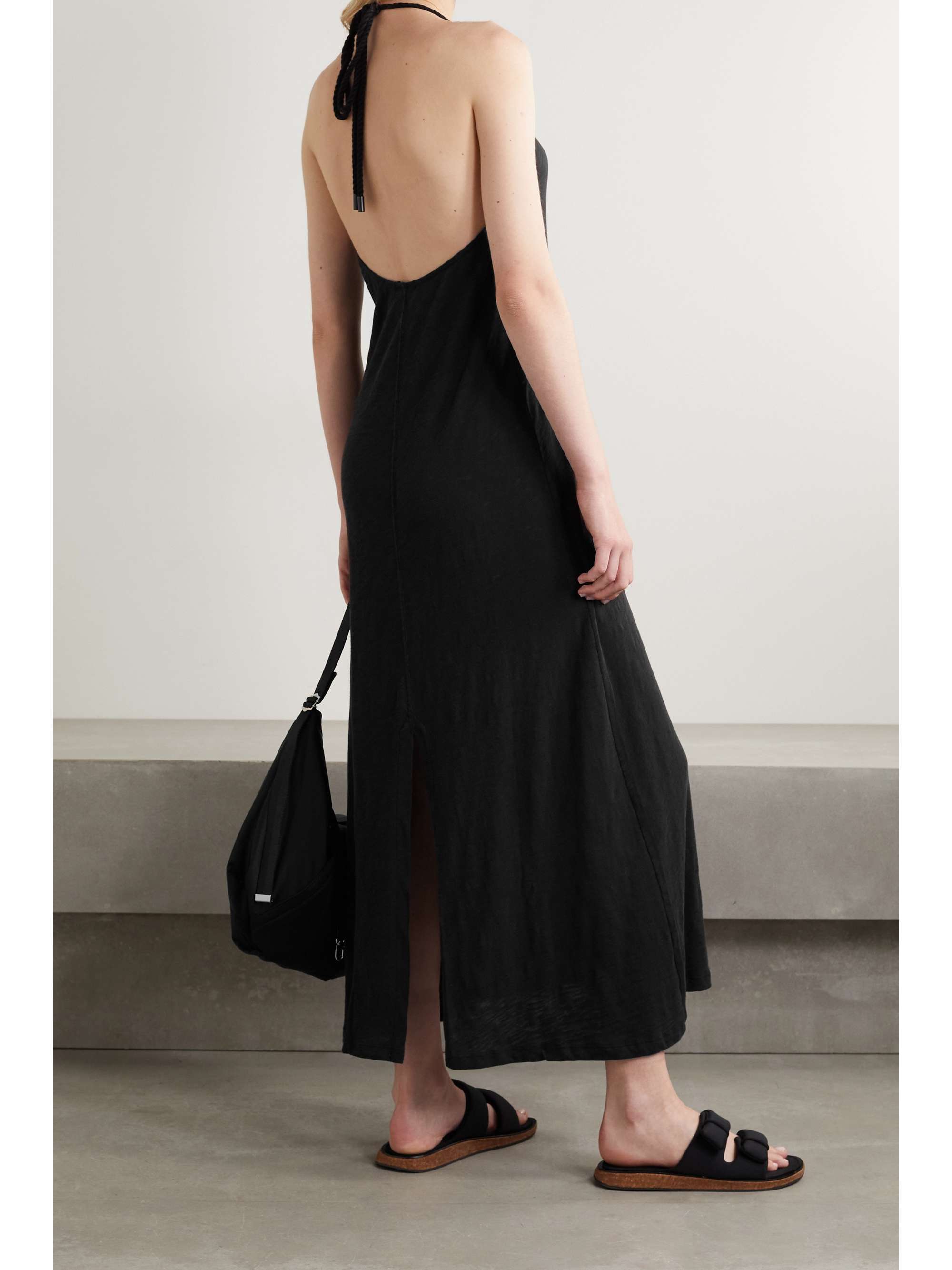 ATM ANTHONY THOMAS MELILLO Slub cotton-jersey halterneck maxi dress