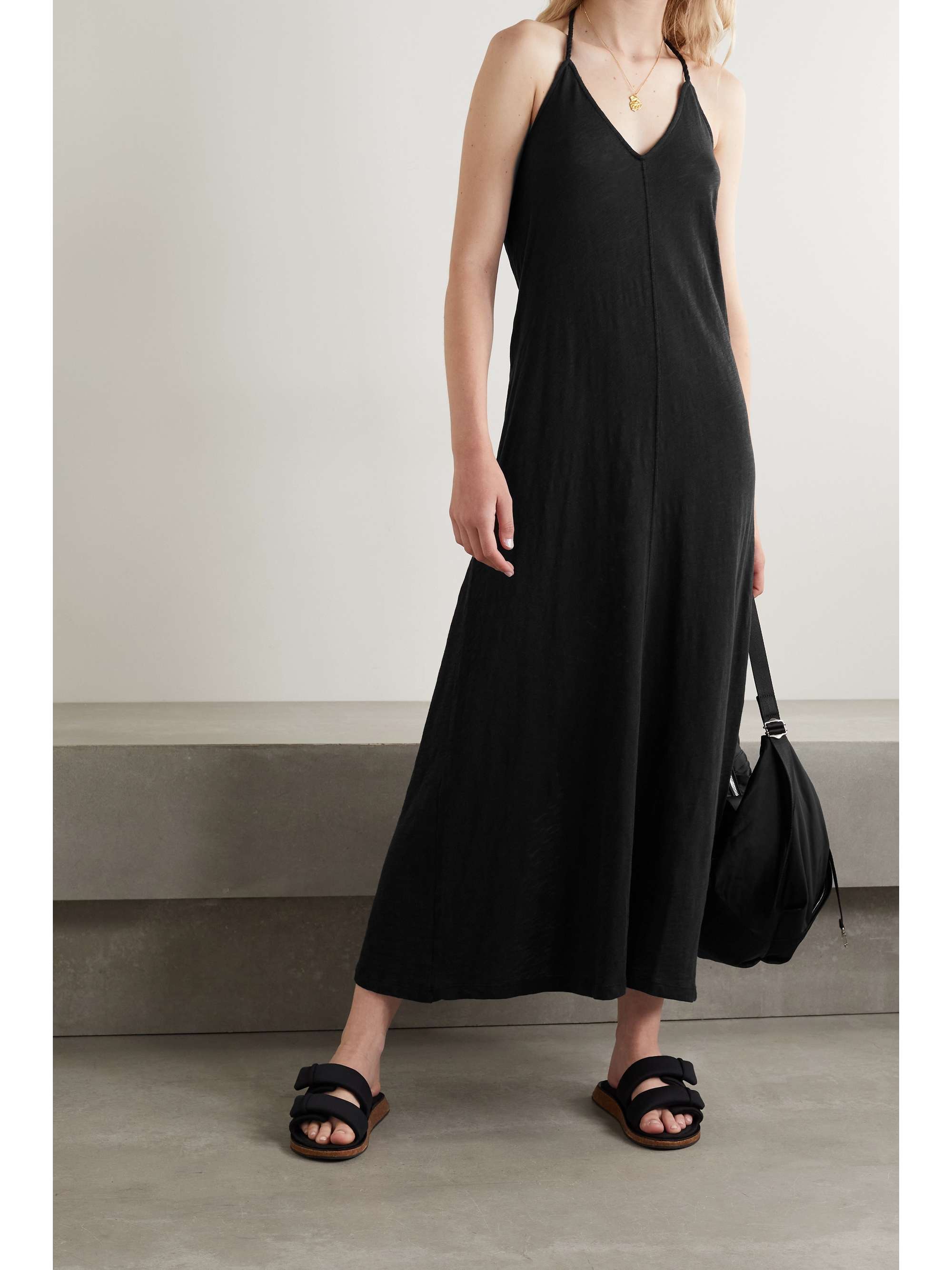 ATM ANTHONY THOMAS MELILLO Slub cotton-jersey halterneck maxi dress