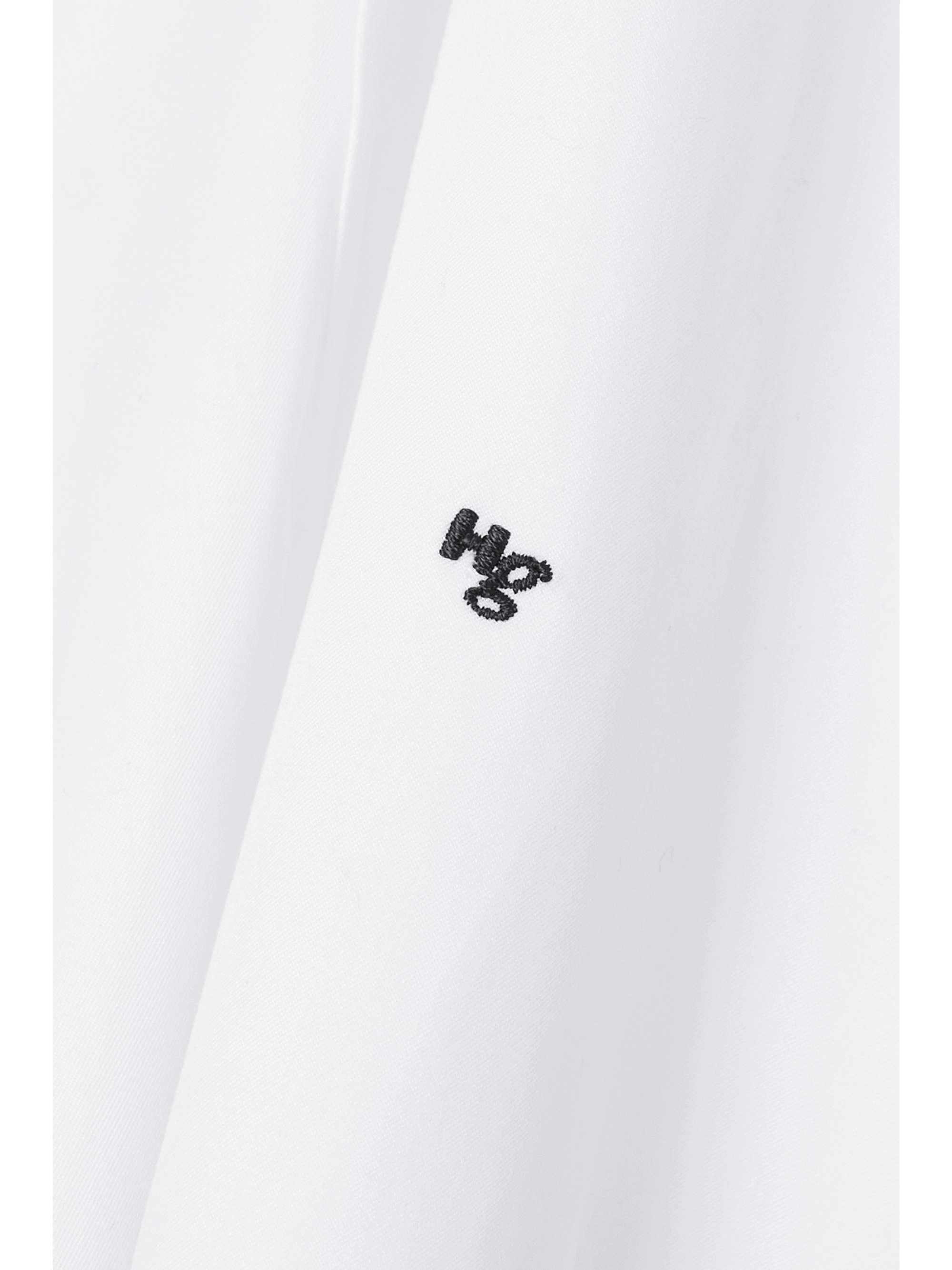 HOMMEGIRLS Embroidered cotton-poplin shirt