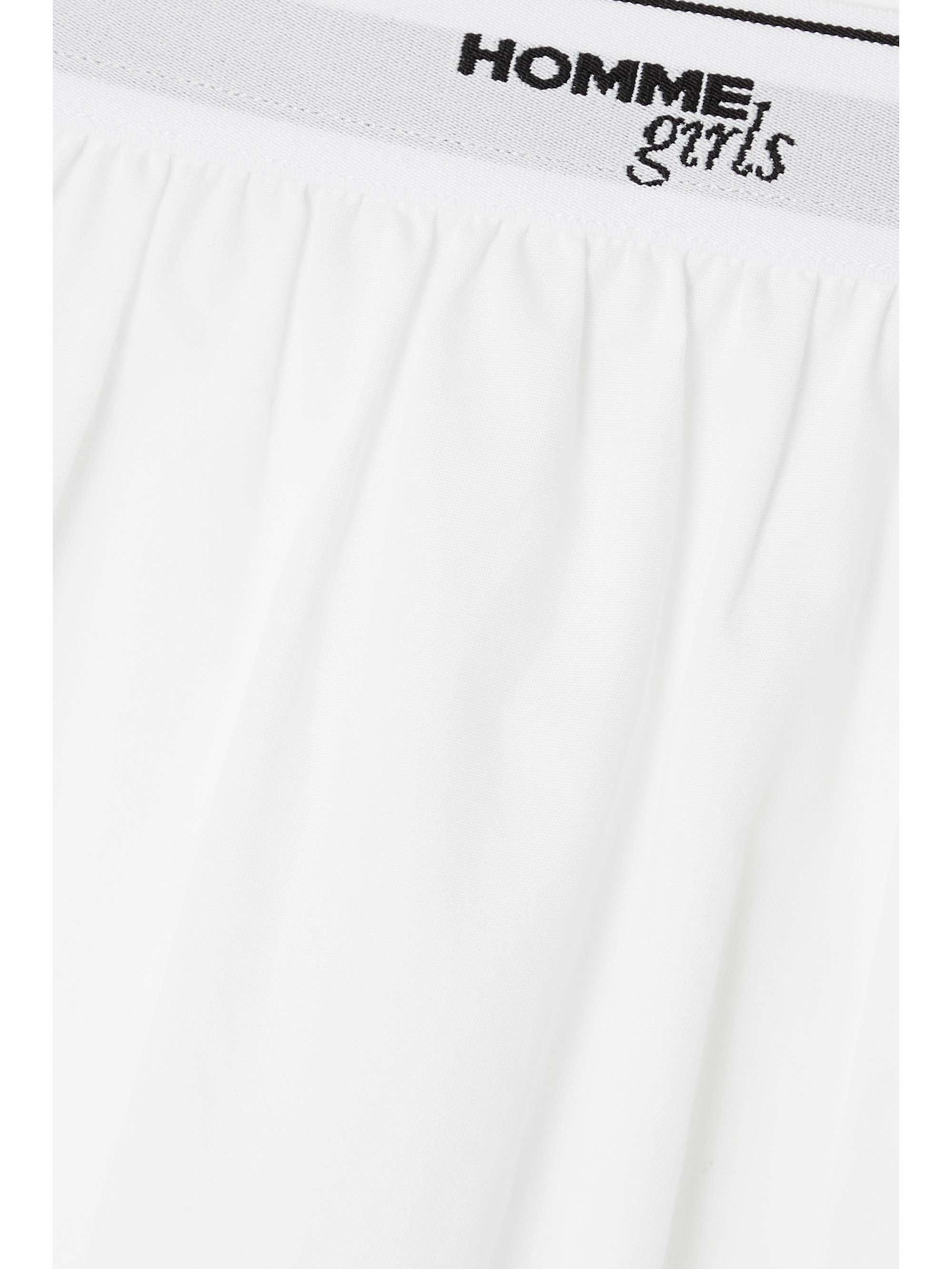 HOMMEGIRLS Cotton-poplin shorts