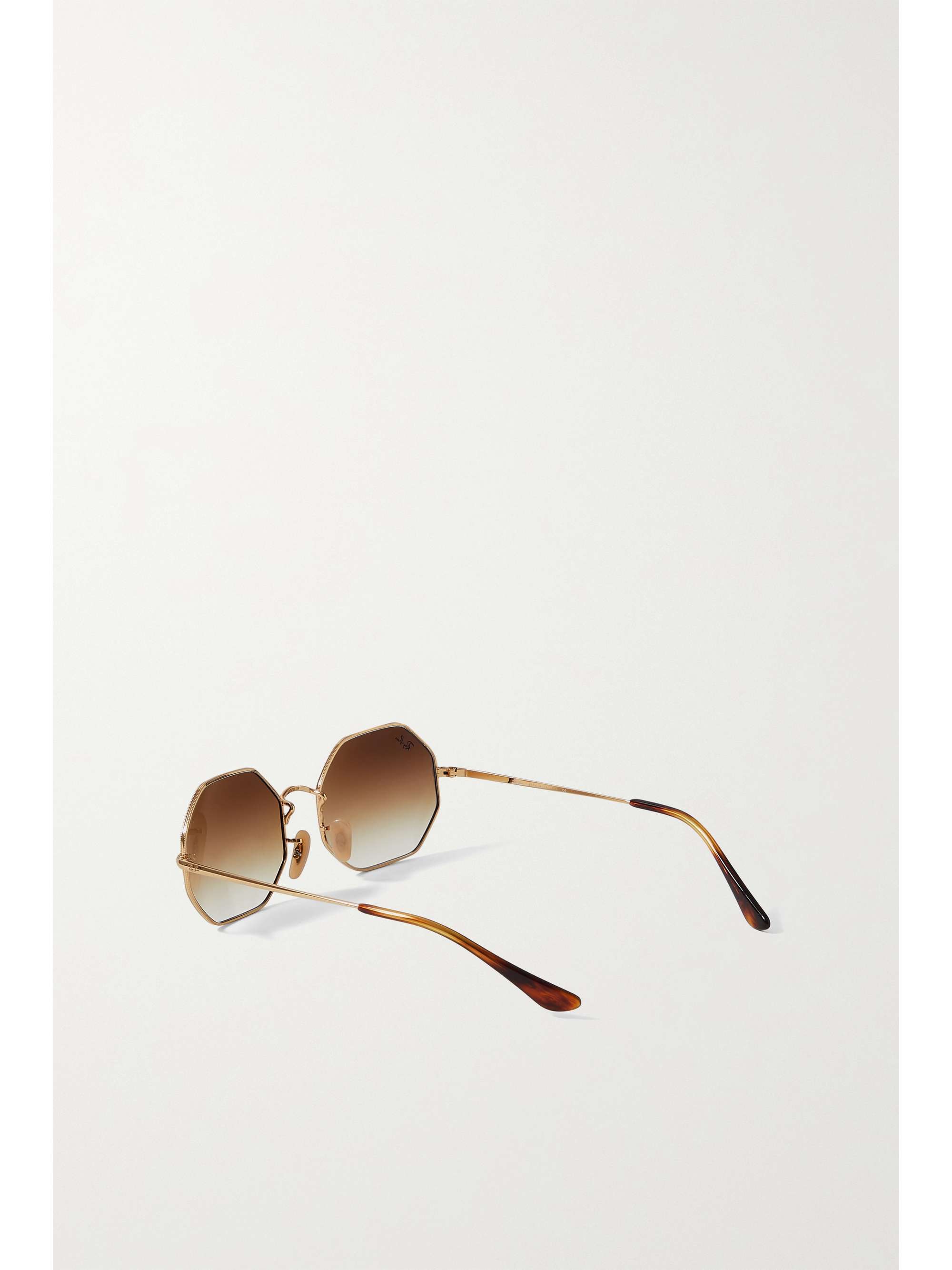 RAY-BAN 1972 octagon-frame gold-tone sunglasses