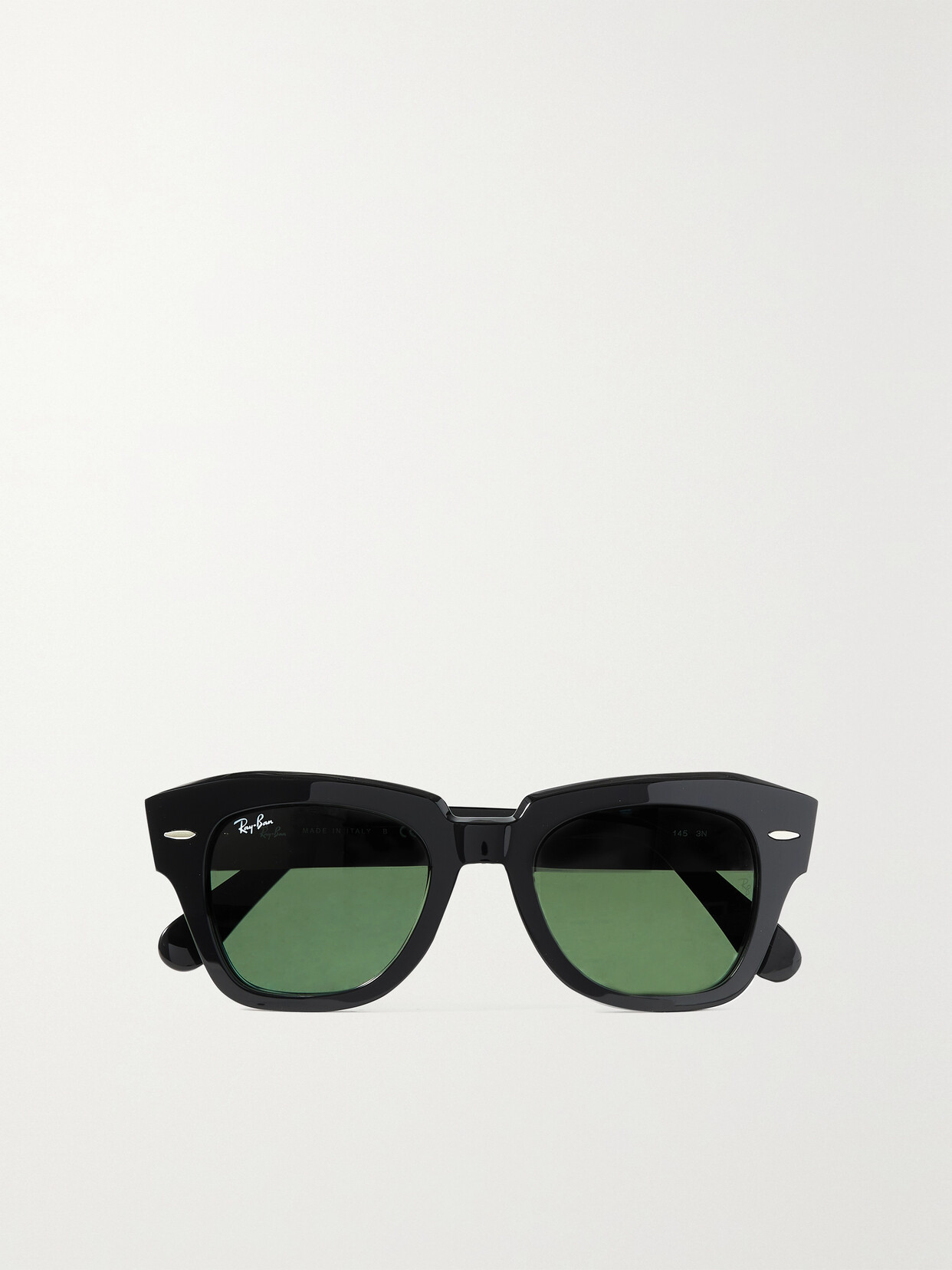 RAY BAN STATE STREET SQUARE-FRAME ACETATE SUNGLASSES