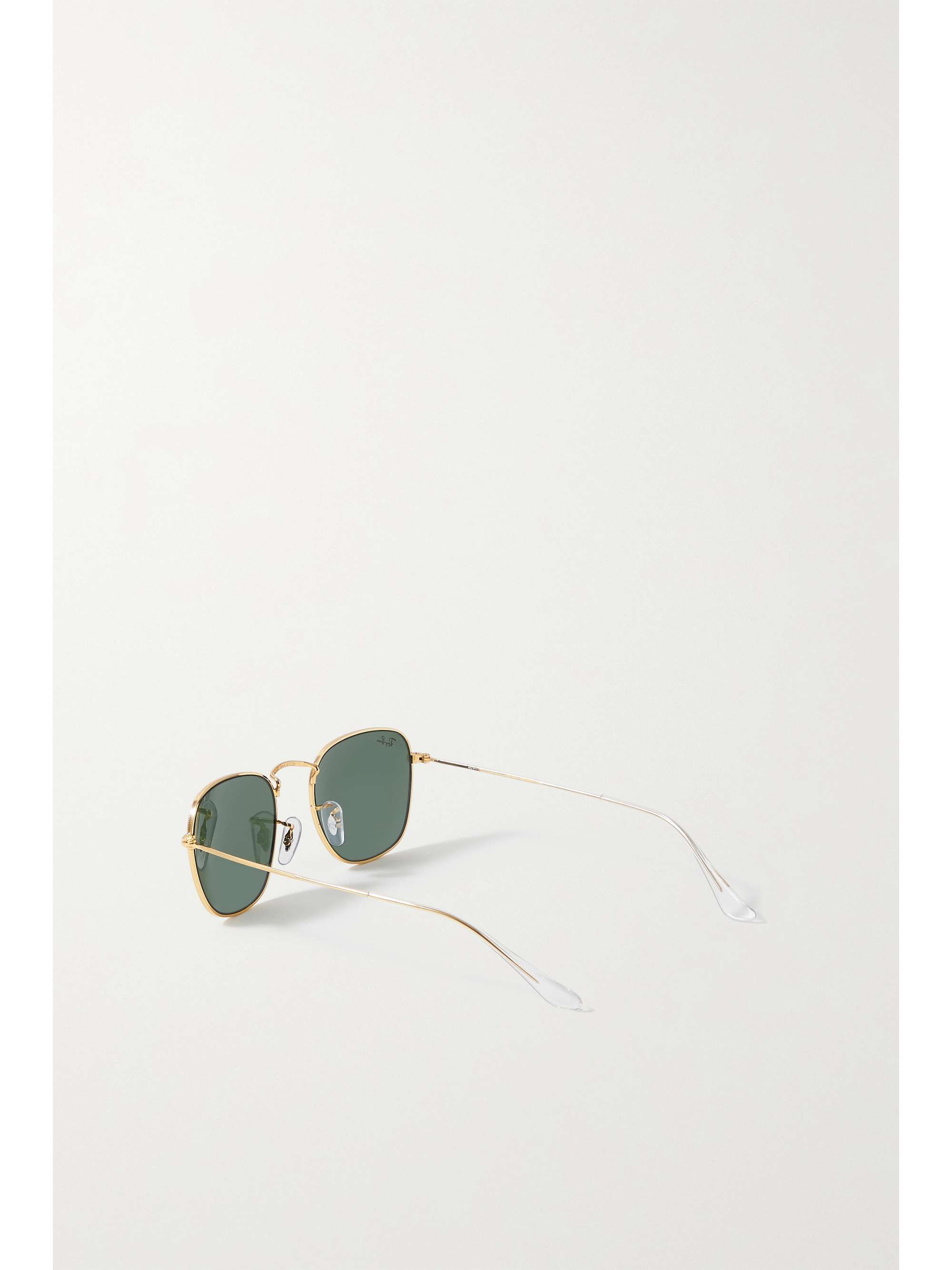 RAY-BAN Frank square-frame gold-tone sunglasses