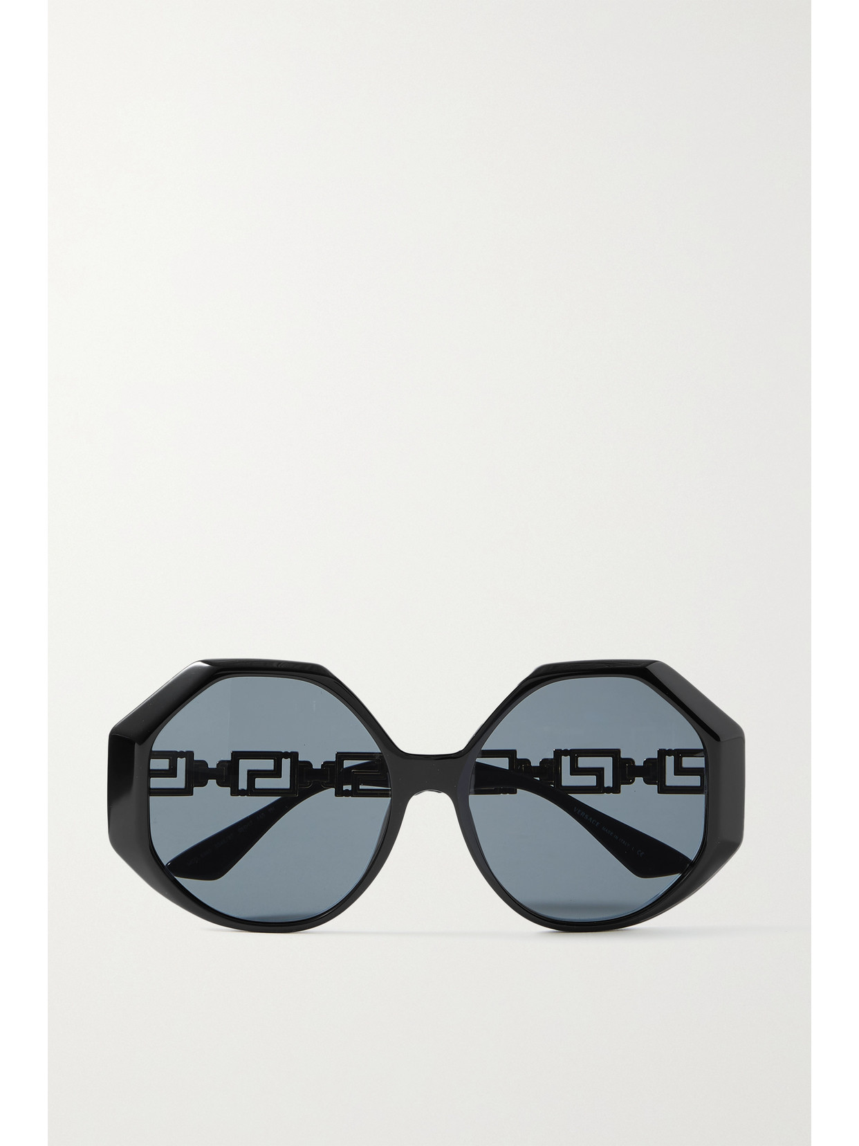 Versace Black and Gold Octagonal Sunglasses Versace Sunglasses Black Gold Medusa Octagon Angular Biggie  main image 3