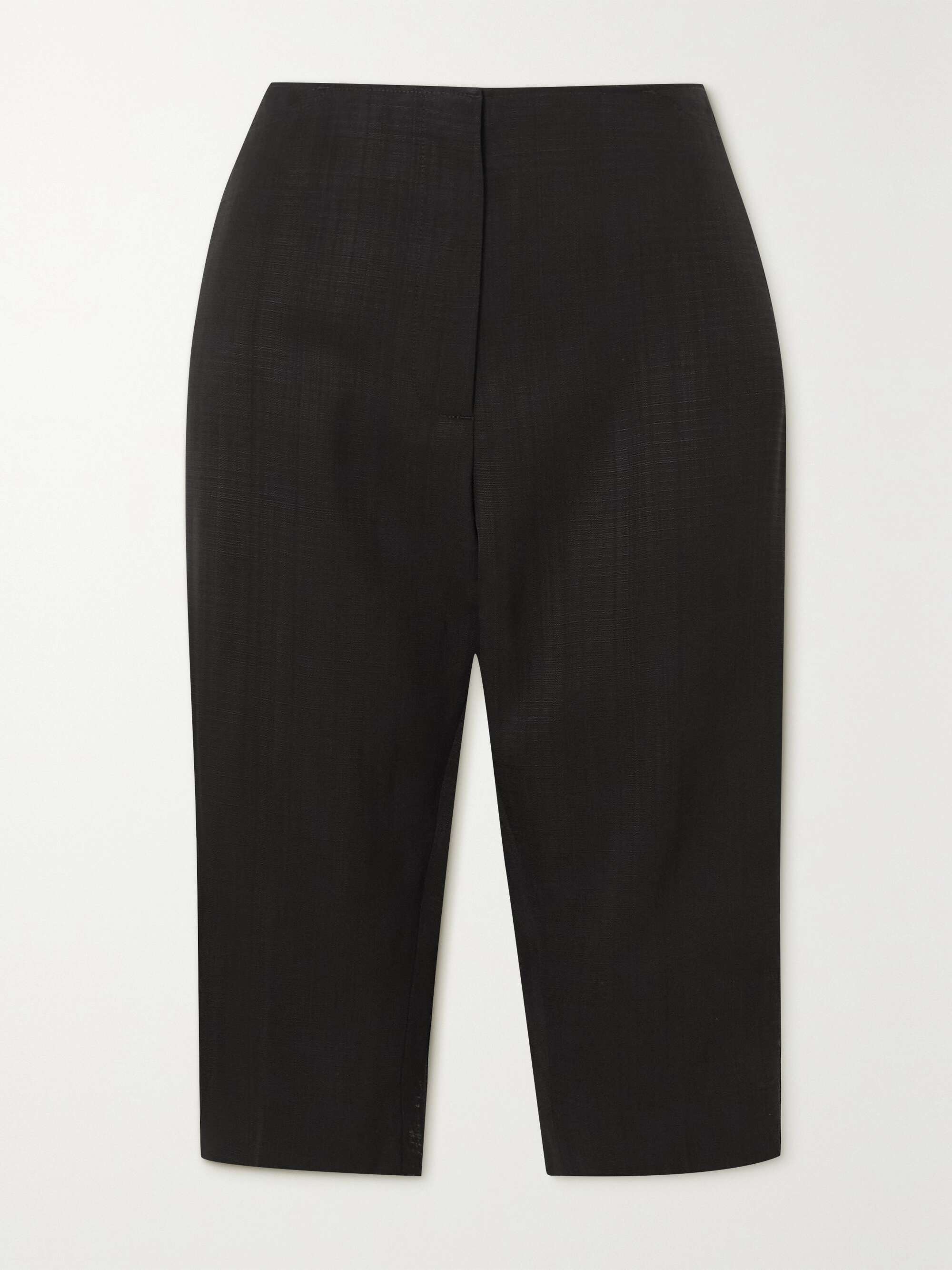 Black Woven shorts | TOTÊME | NET-A-PORTER