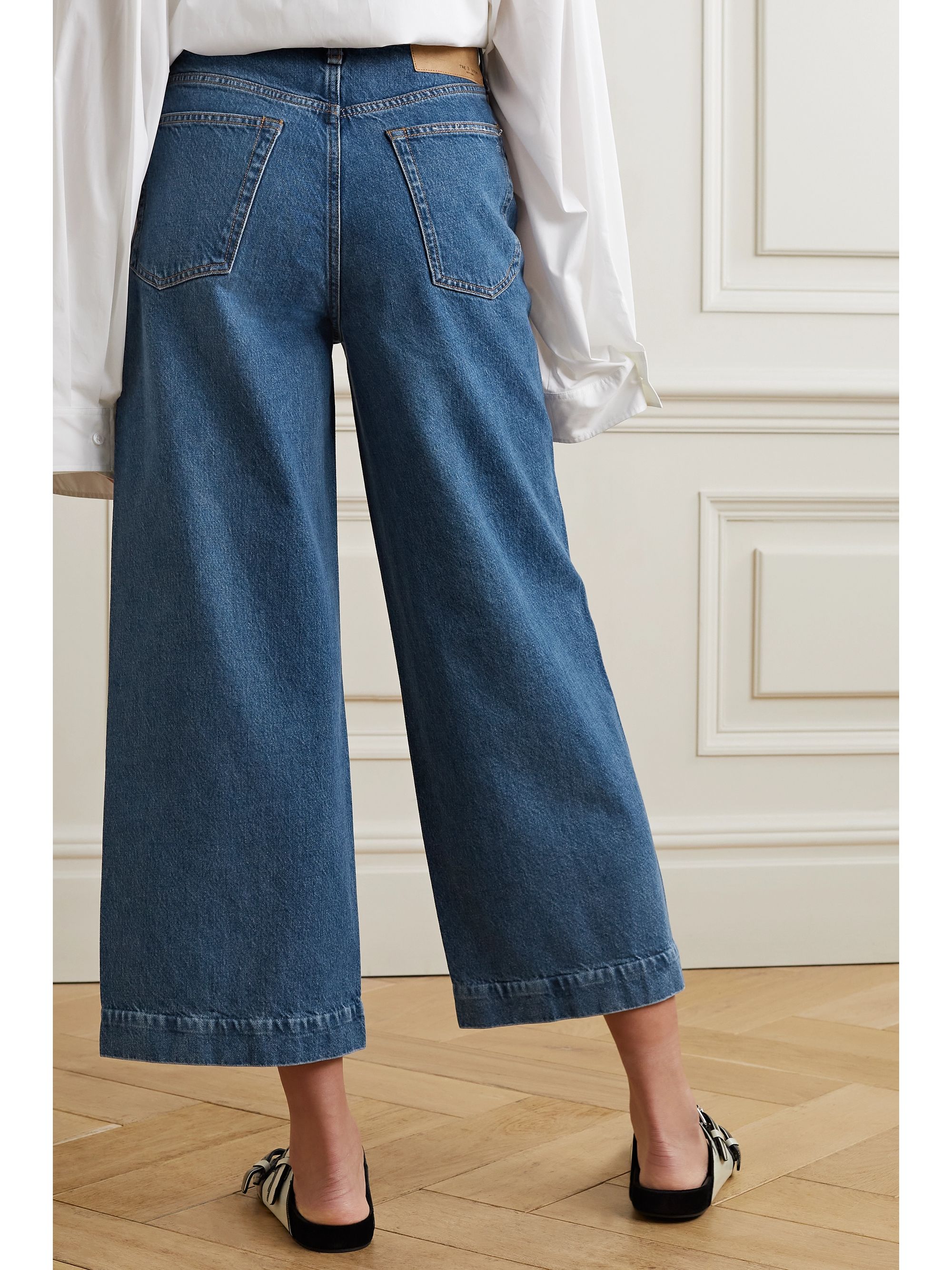 Mid denim Maya cropped high-rise wide-leg jeans | RAG & BONE | NET-A-PORTER