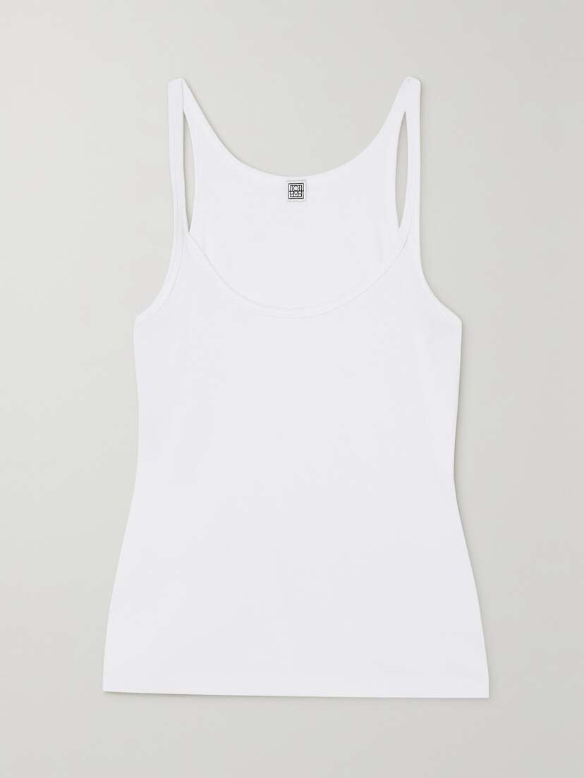 TOTEME + Net Sustain Ribbed Stretch Organic Cotton-jersey Tank