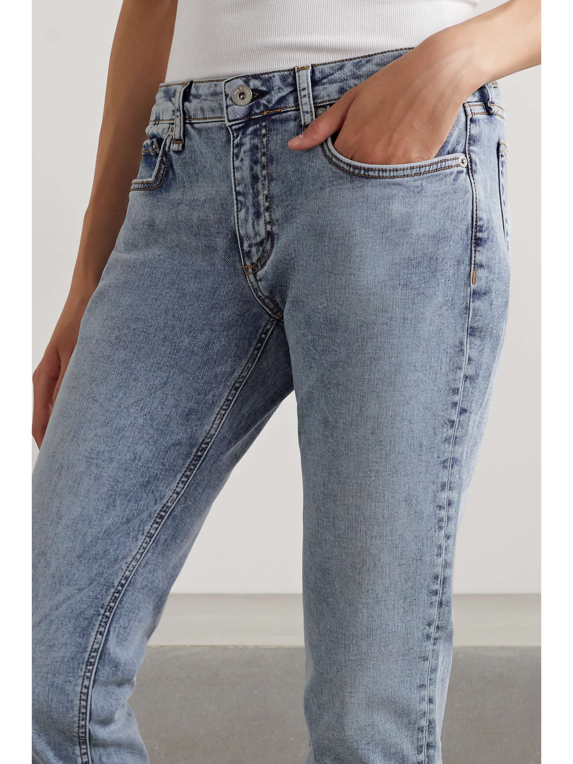 Light denim Dre low-rise slim boyfriend 