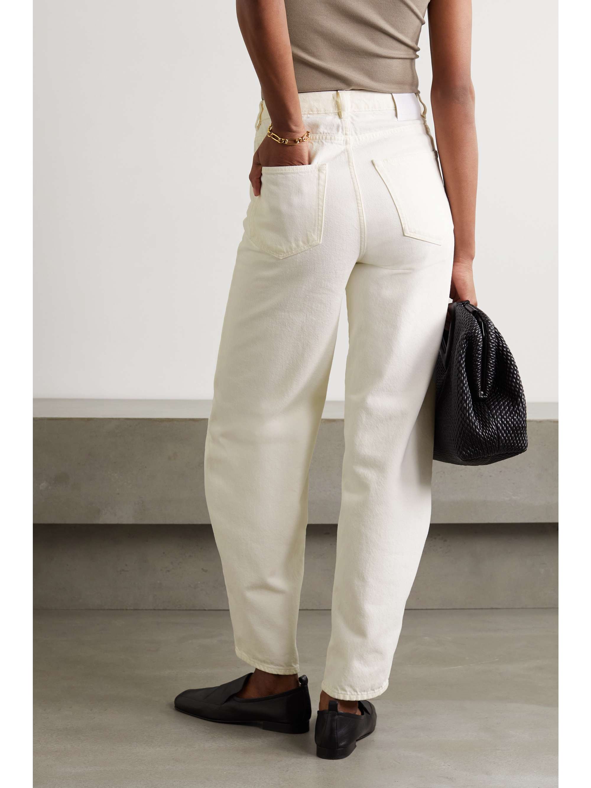 TOTEME High-rise tapered jeans