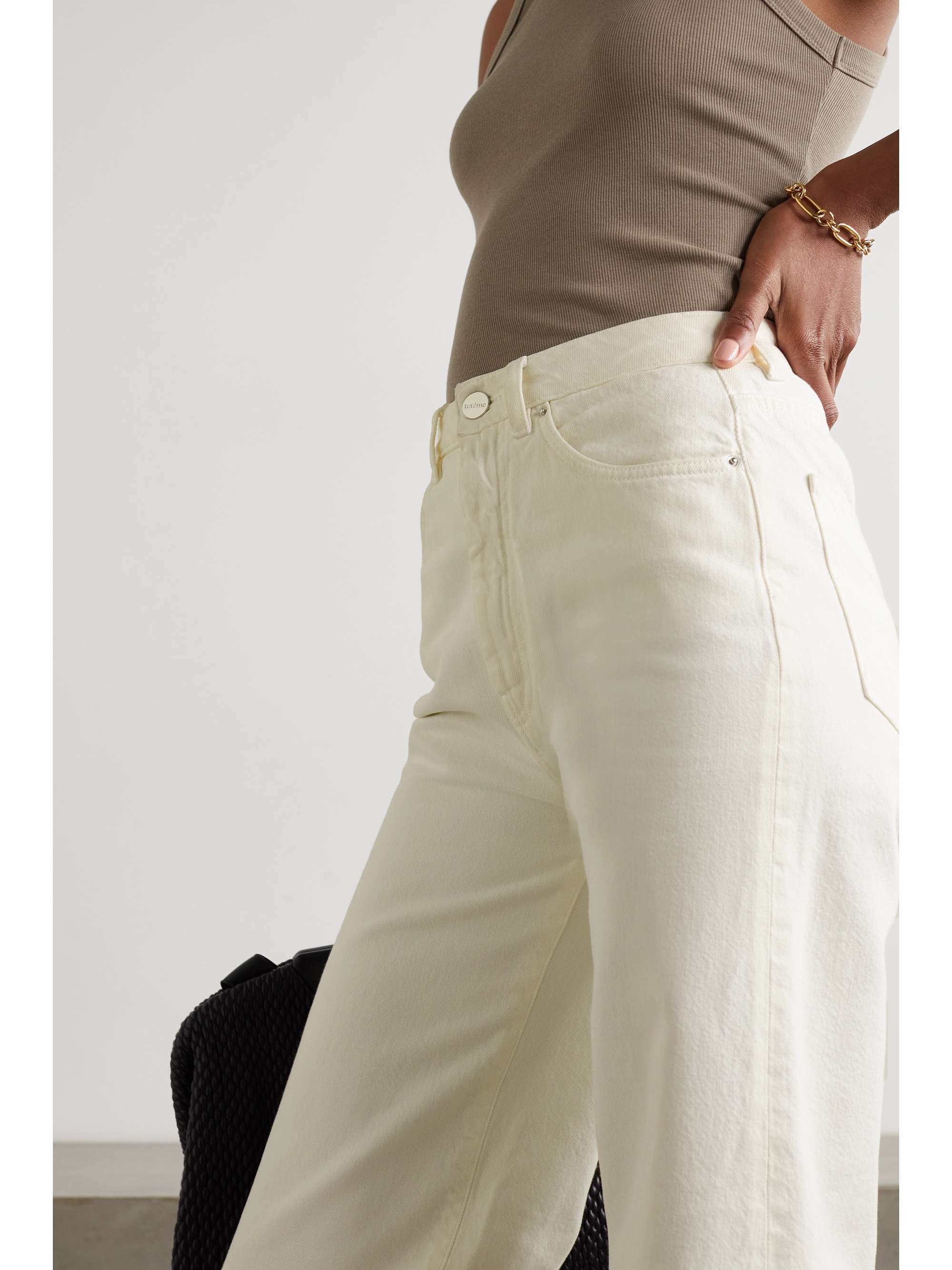 TOTEME High-rise tapered jeans