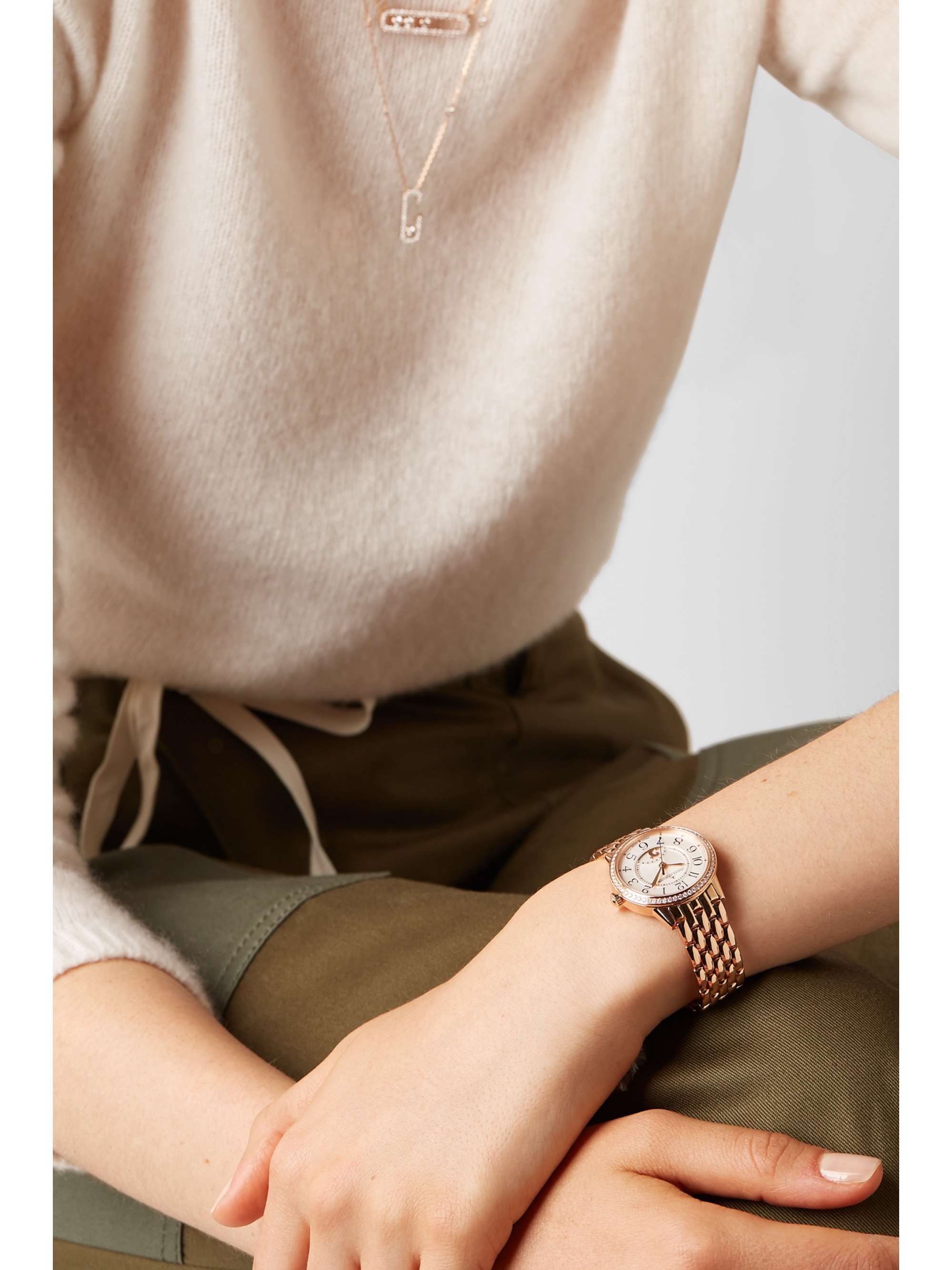 JAEGER LECOULTRE Rendez-Vous Night & Day 29mm small rose gold and diamond watch
