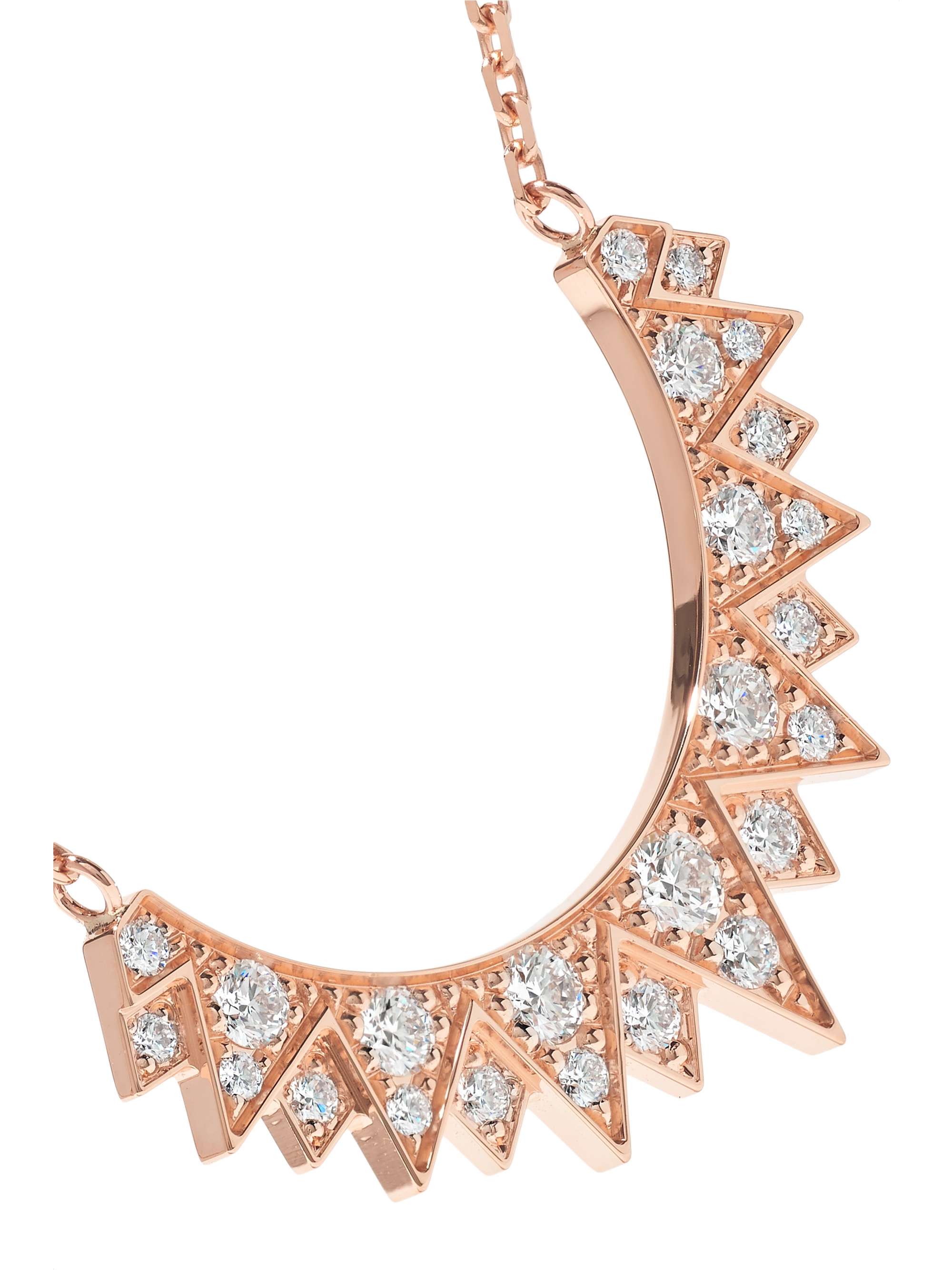 PIAGET Collier en or rose 18 carats et diamants Sunlight