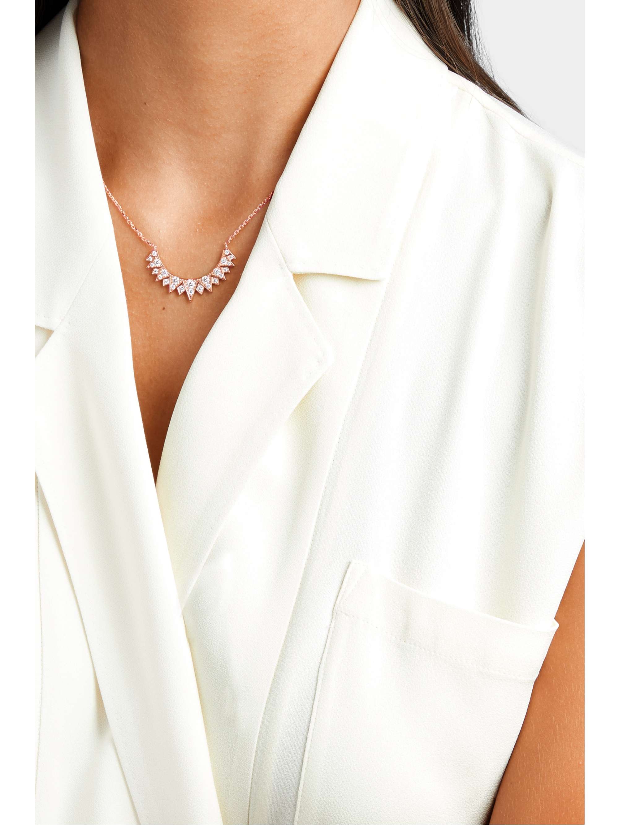 PIAGET Collier en or rose 18 carats et diamants Sunlight