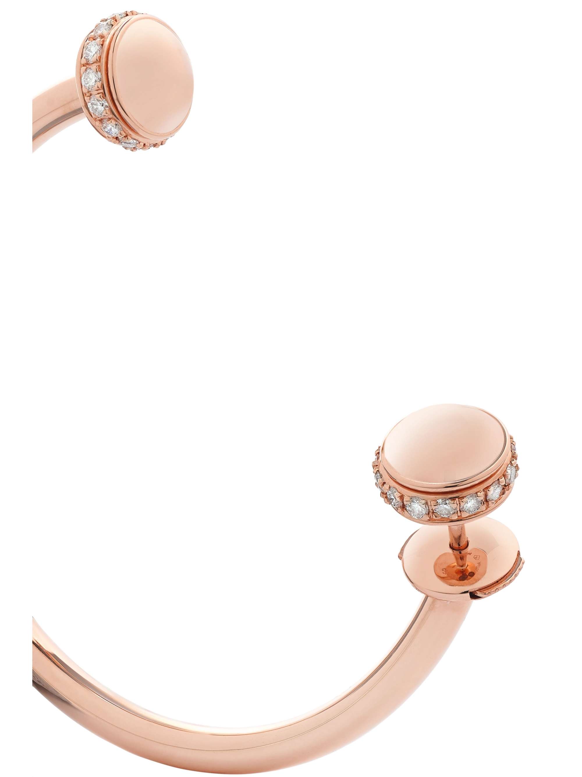 PIAGET Possession 18K 玫瑰金钻石耳环