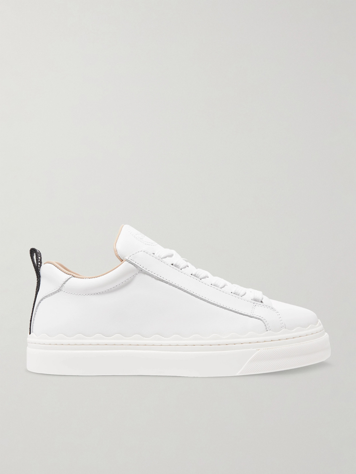 chloe scalloped trainers