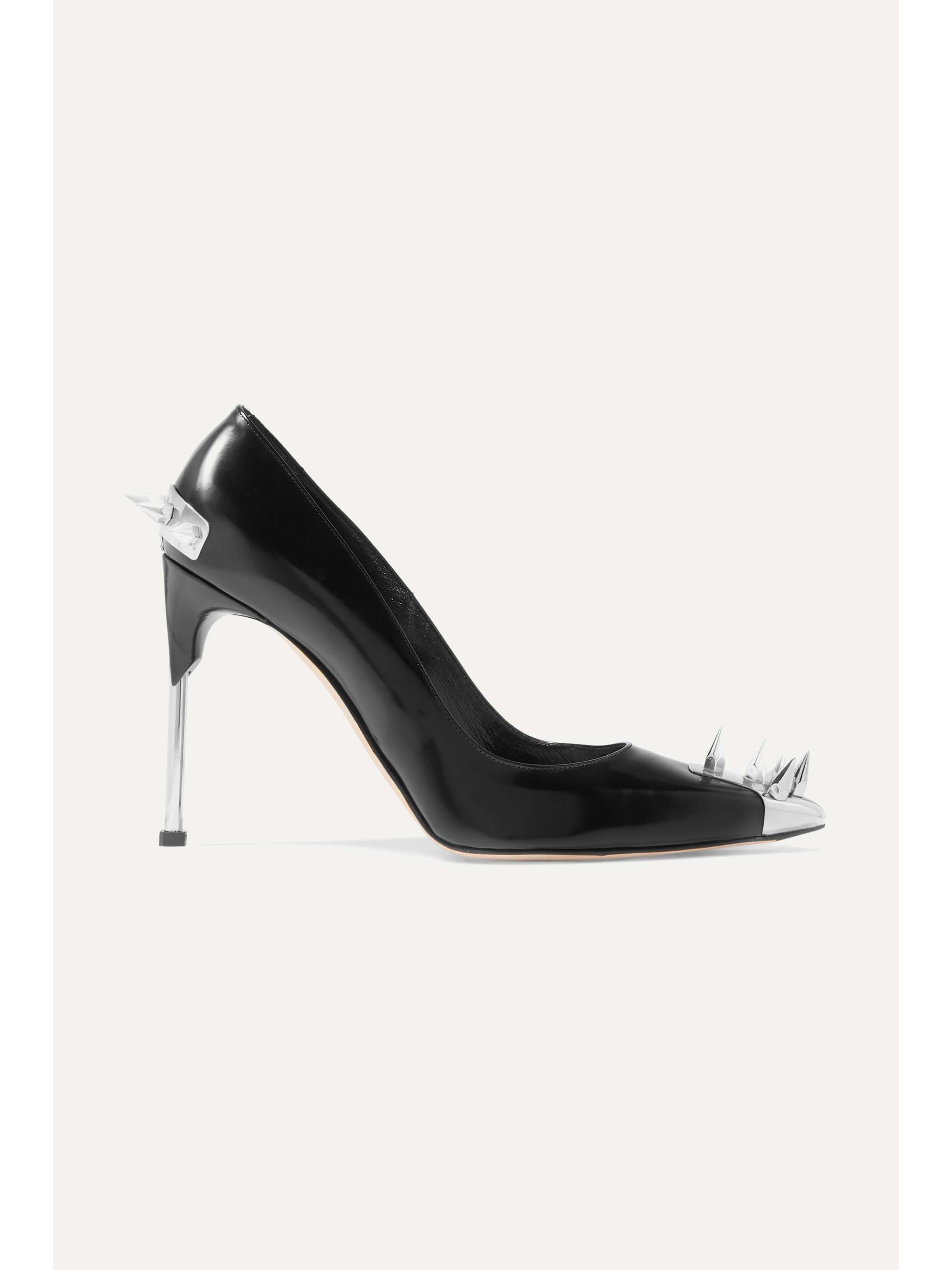 Patent Leather Alexander Mcqueen Spiked Leather Pumps Alexander