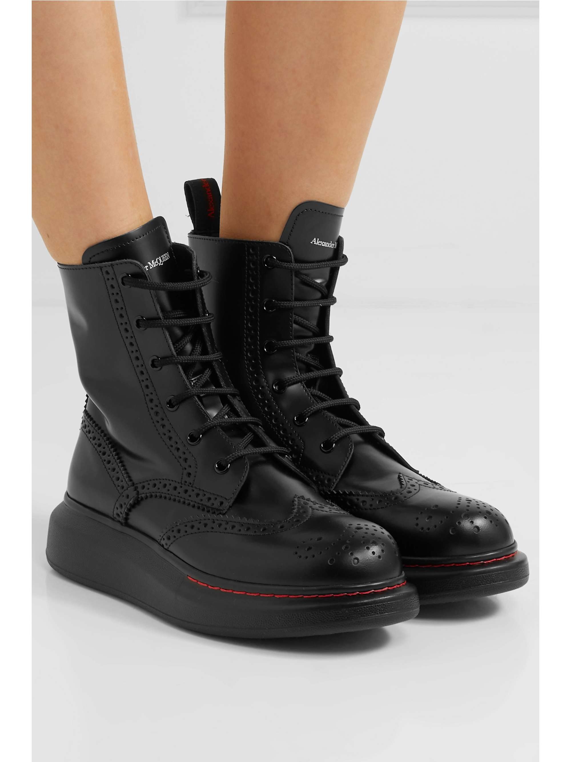 alexander mcqueen combat boots
