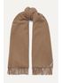 SCARF 190 CM IN CINNAMON BROWN WOOL 408745