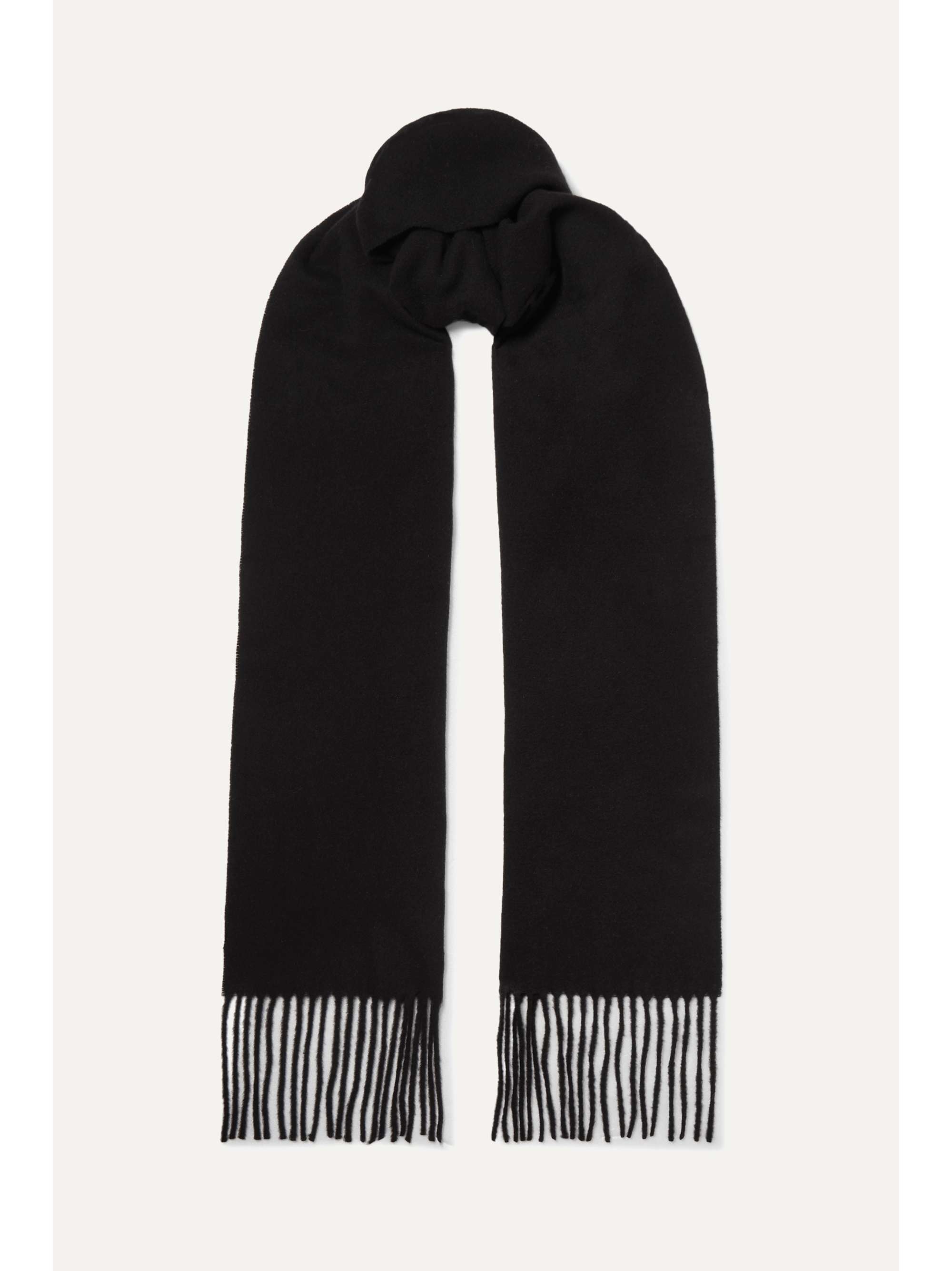 ACNE STUDIOS Fringed wool scarf