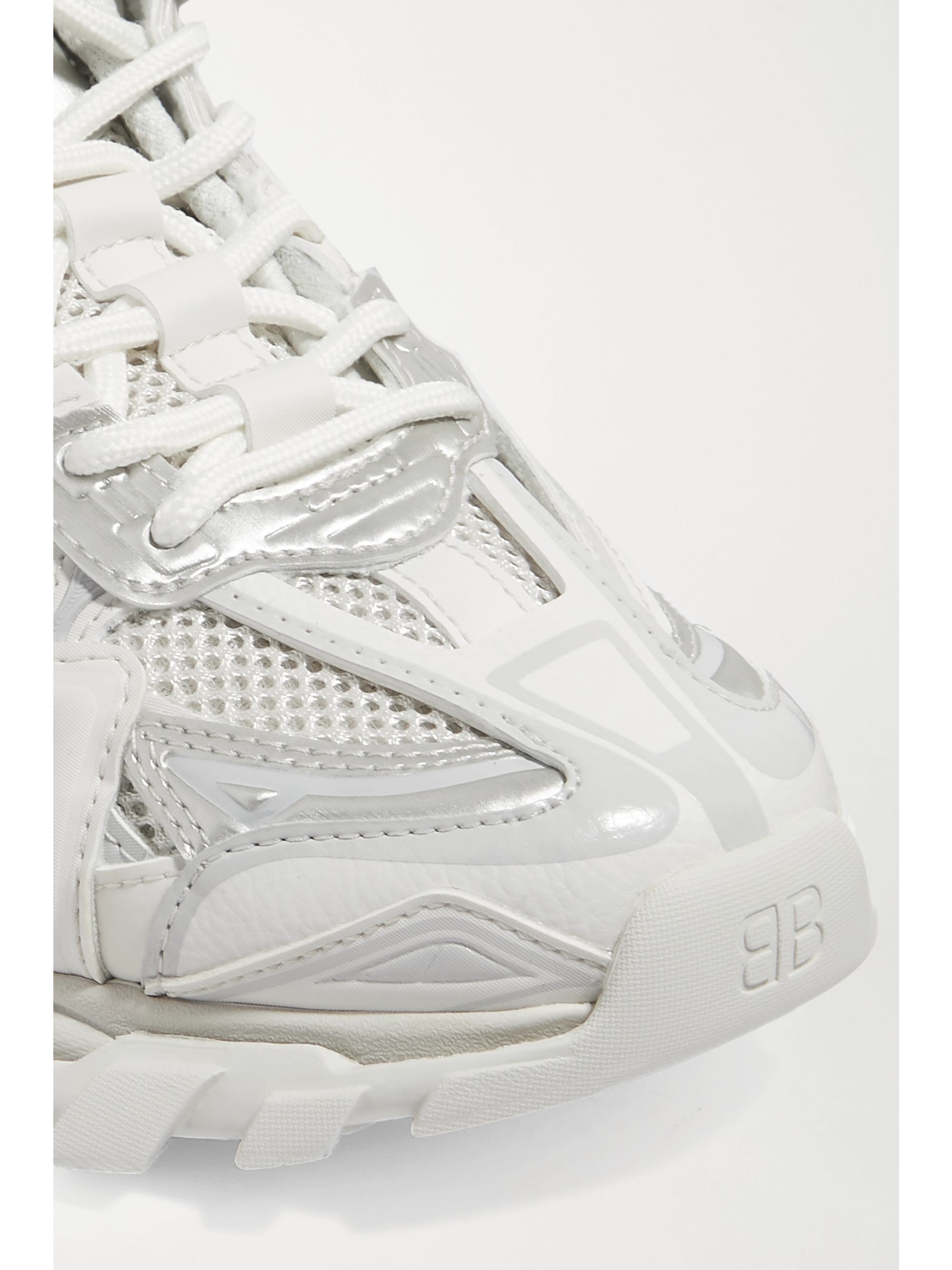 balenciaga metallic track sneakers