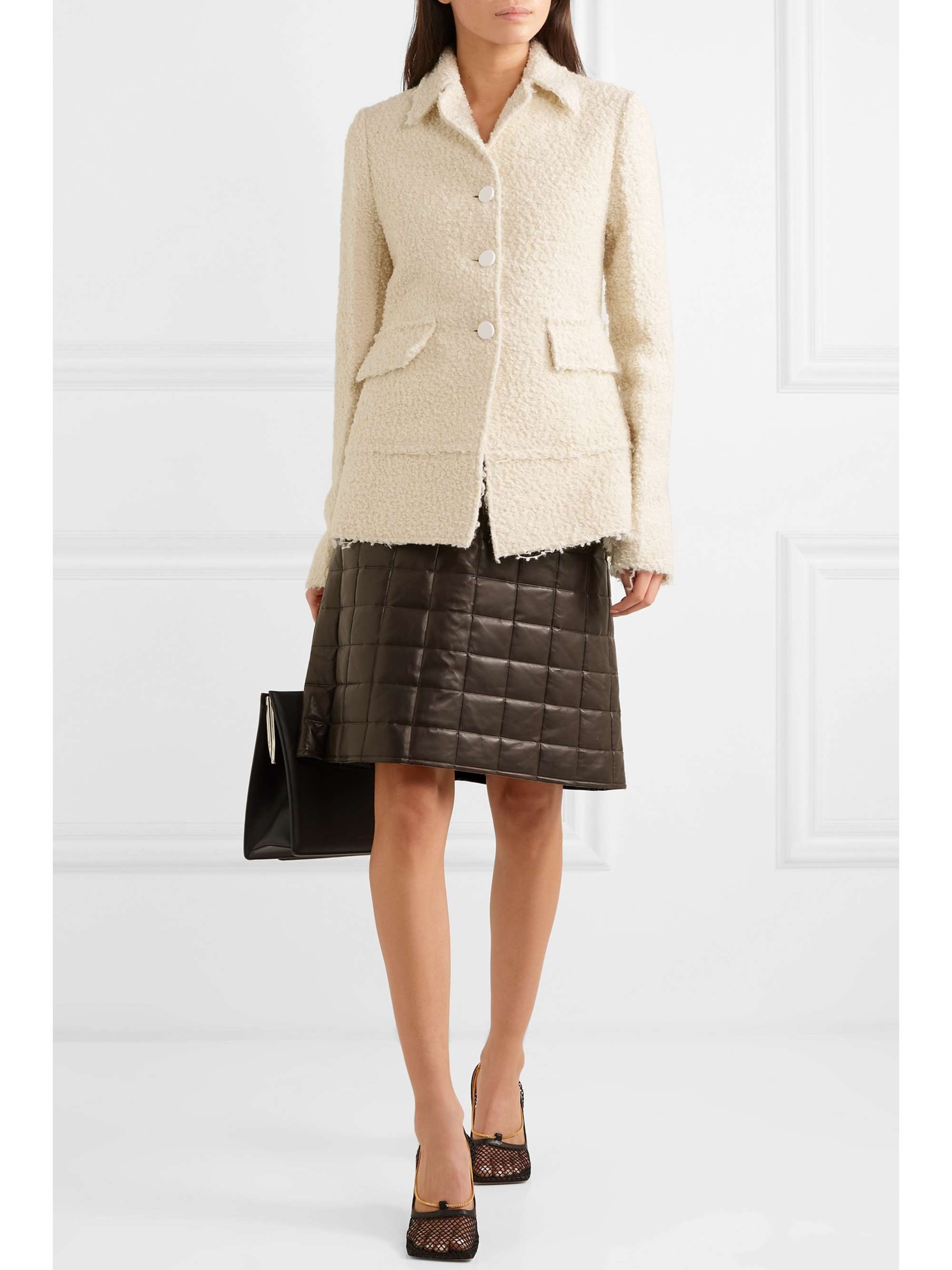 ivory boucle jacket