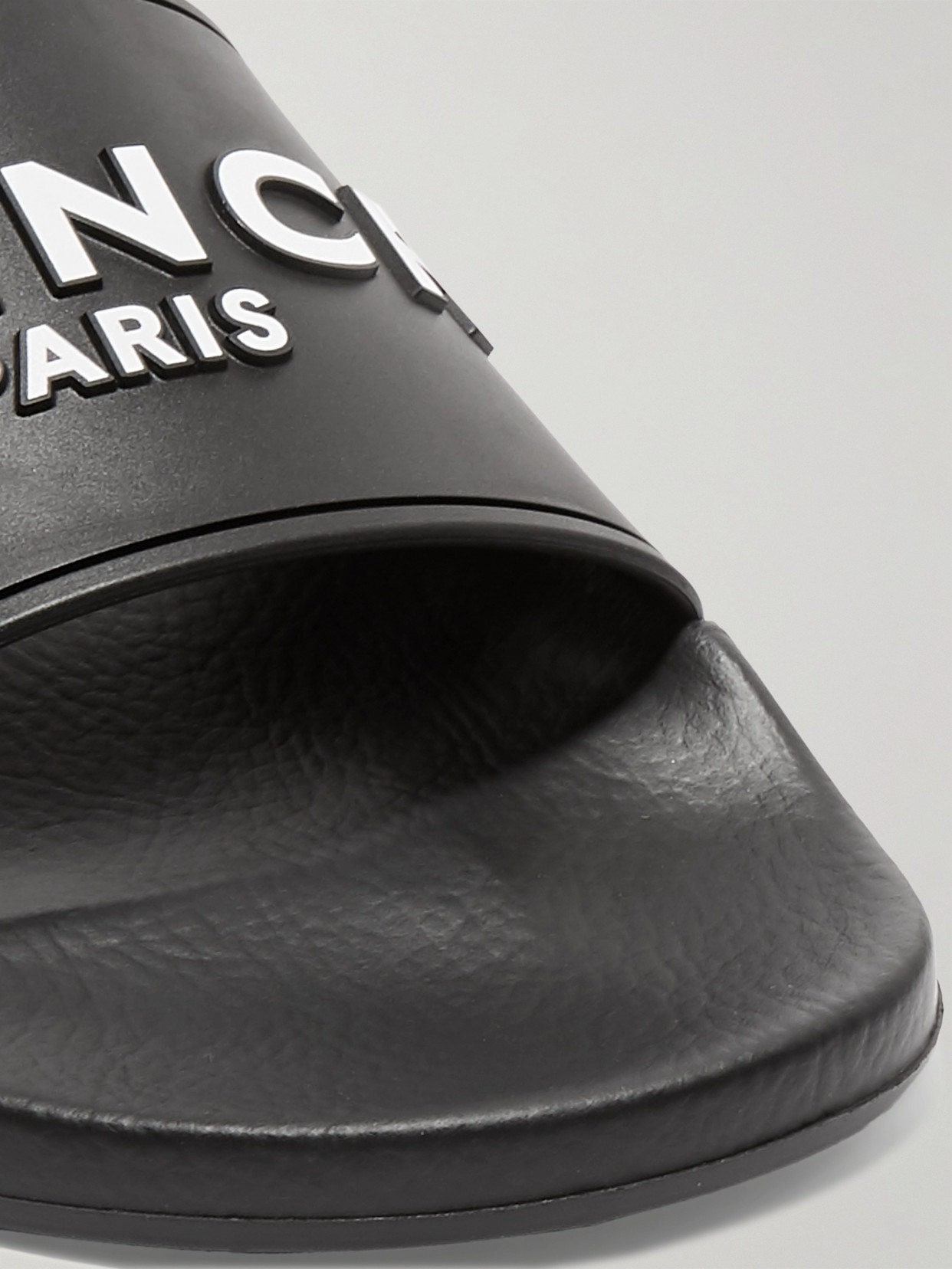 Shop Givenchy Logo-print Rubber Slides In Black