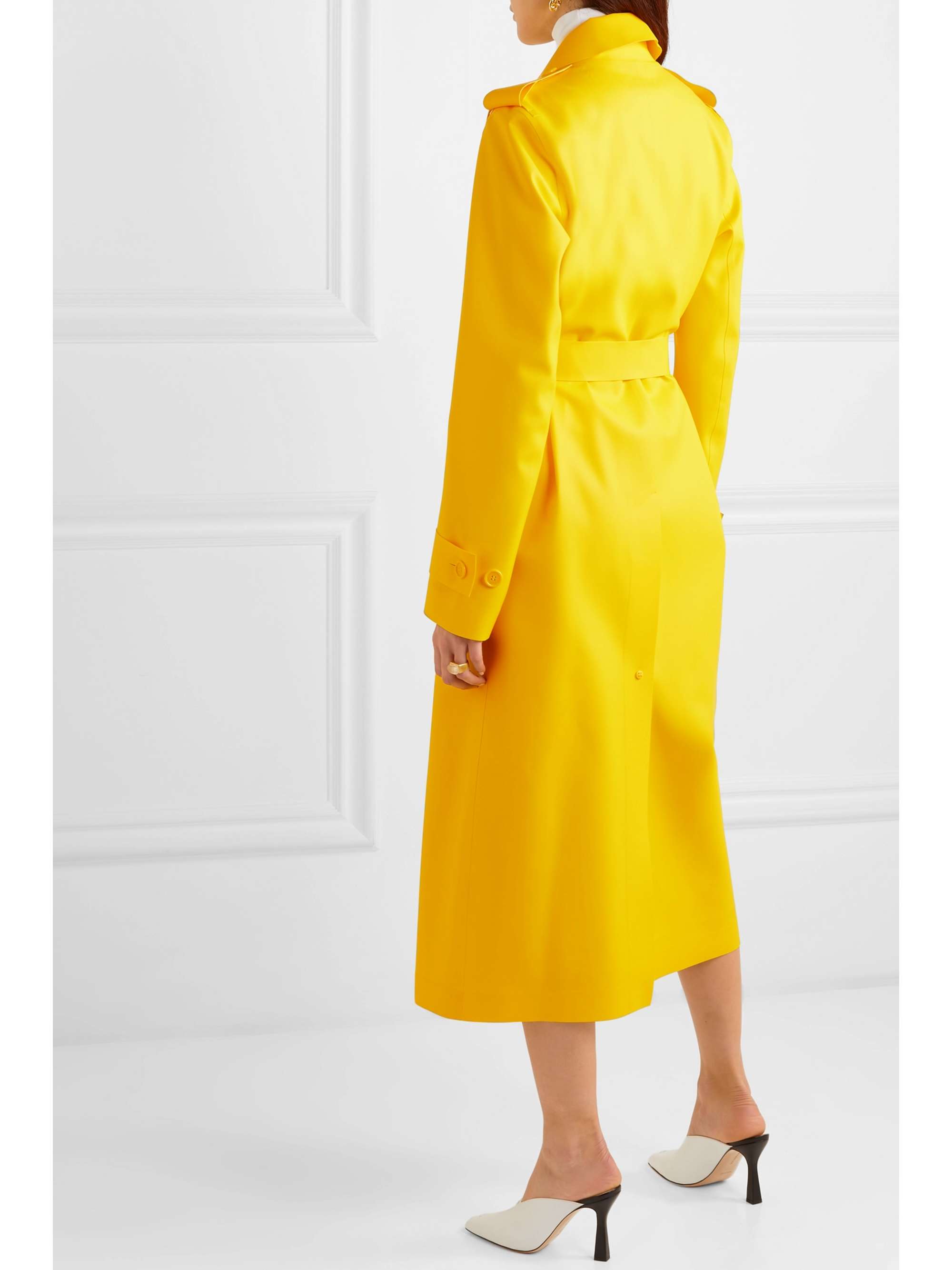 trench coat yellow