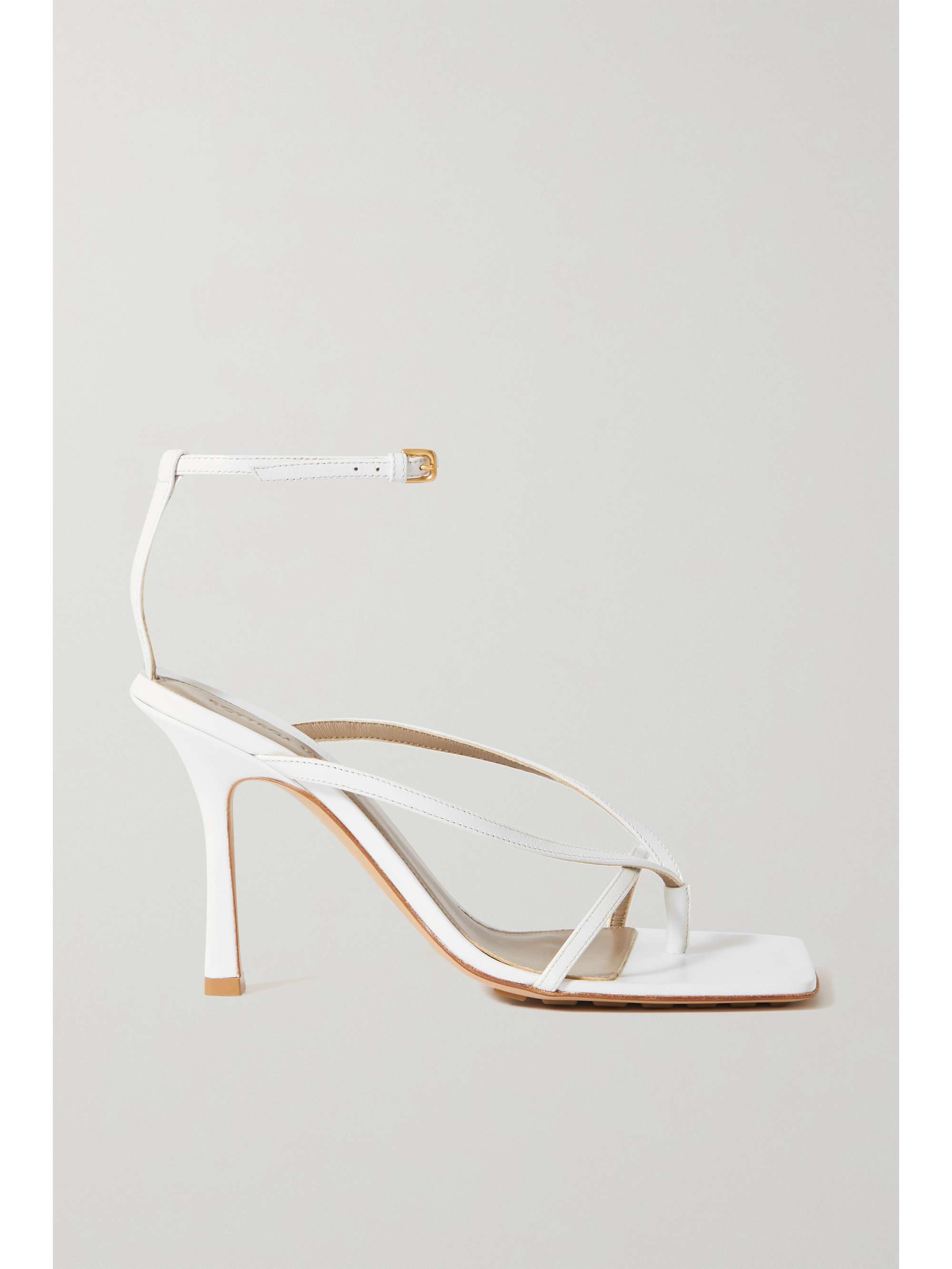 White Leather Sandals Bottega Veneta Net A Porter