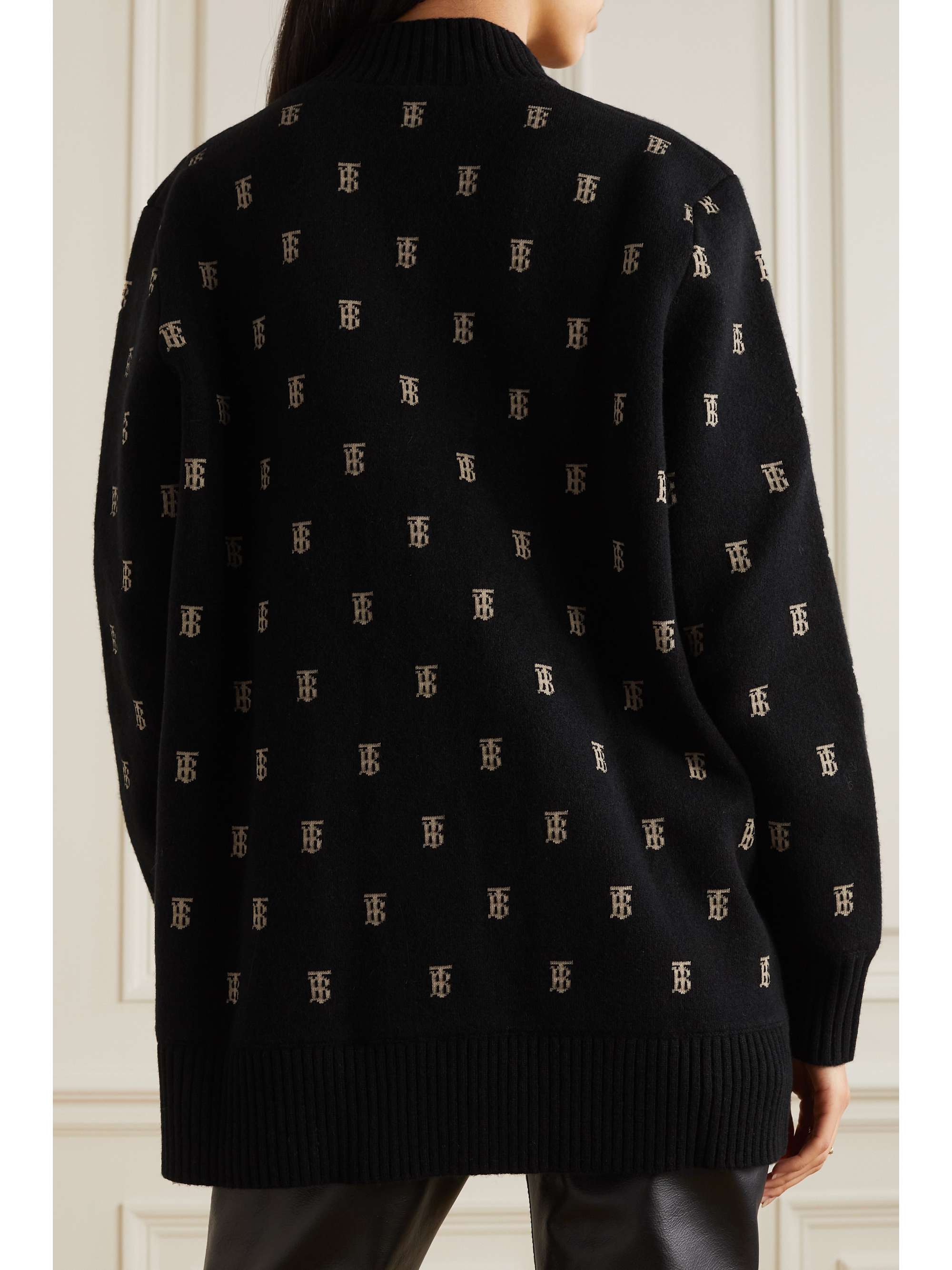 BURBERRY Intarsia-knit cardigan