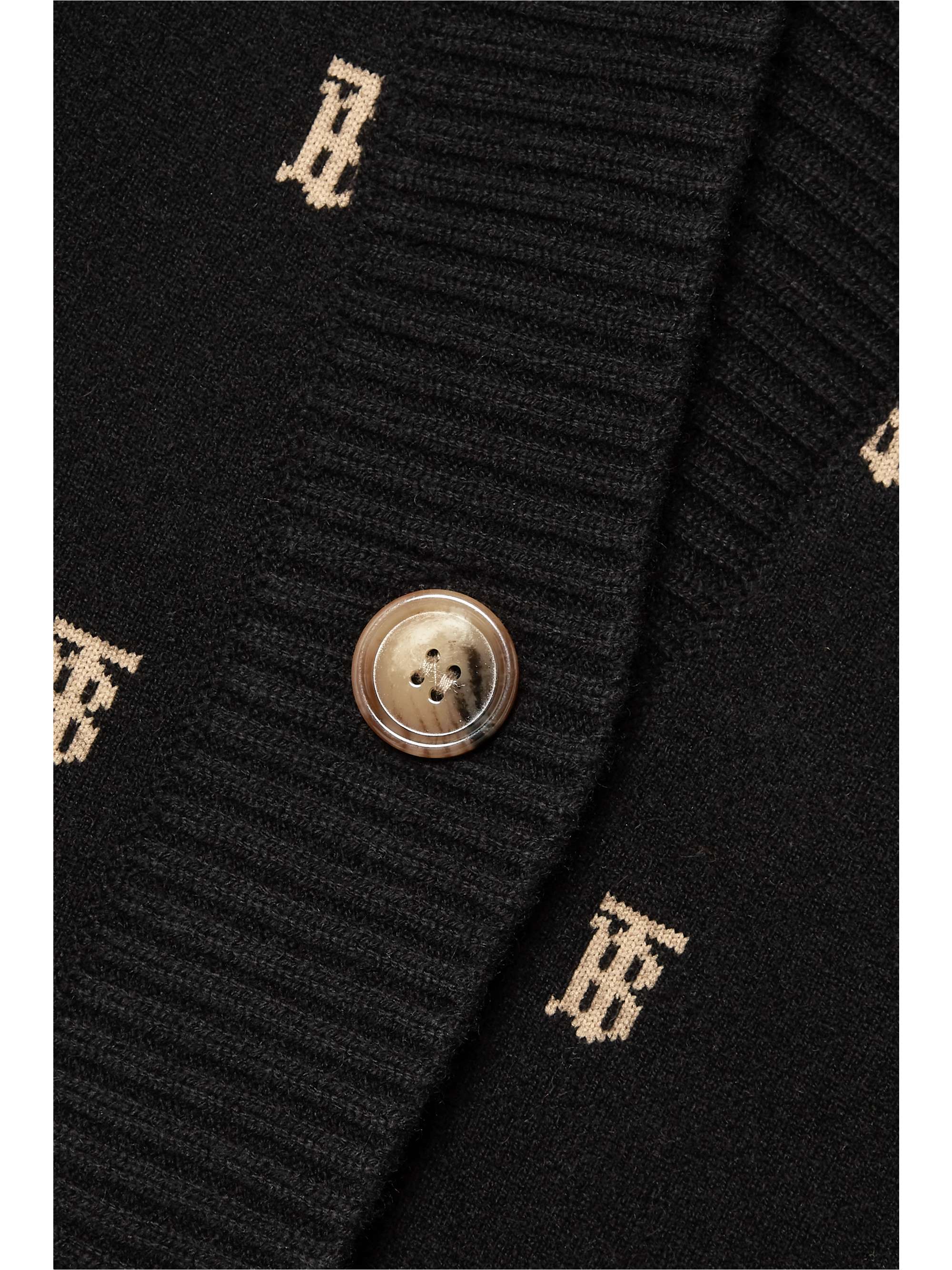 BURBERRY Intarsia-knit cardigan