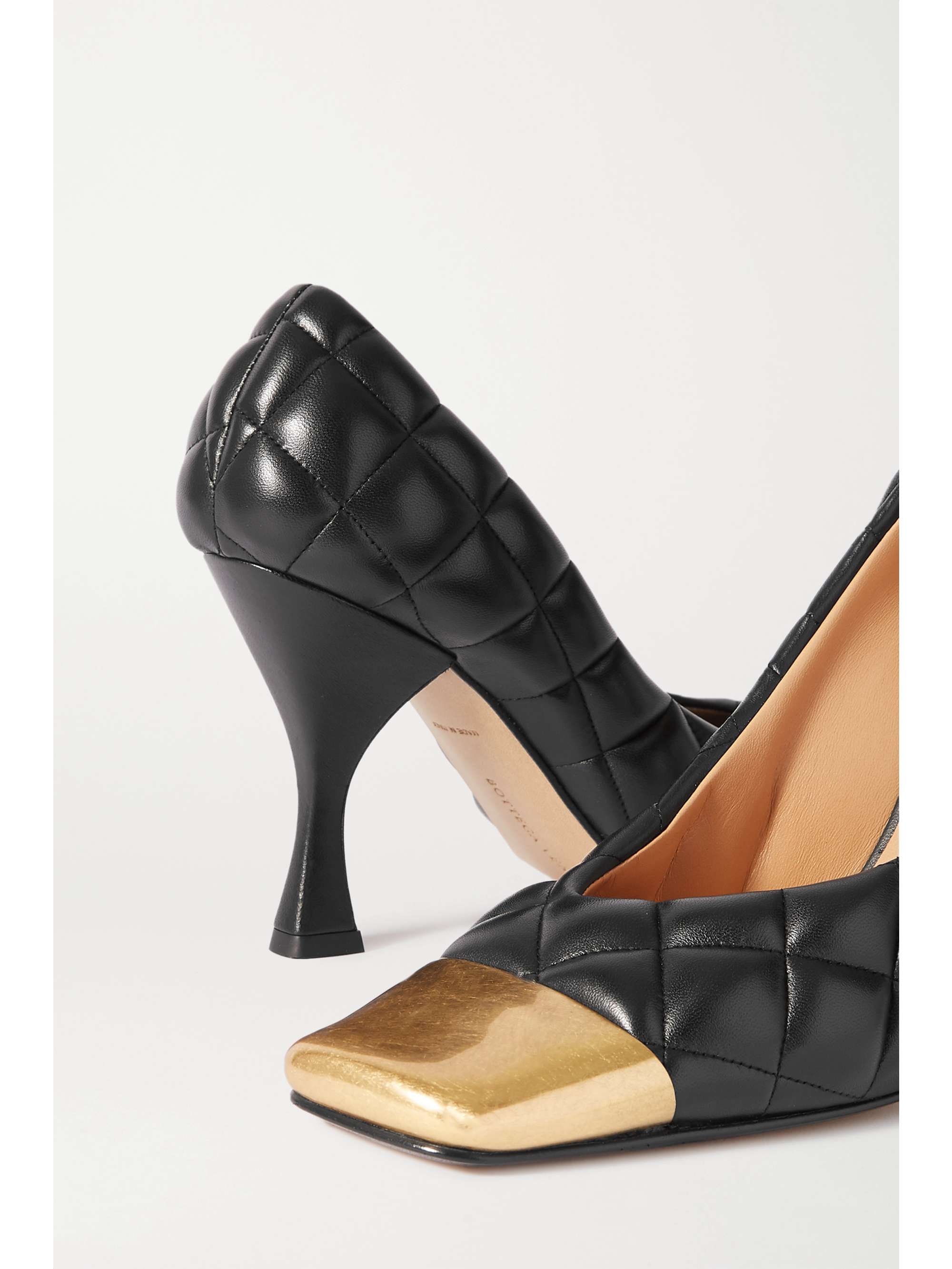 gold-tone pumps | BOTTEGA VENETA 