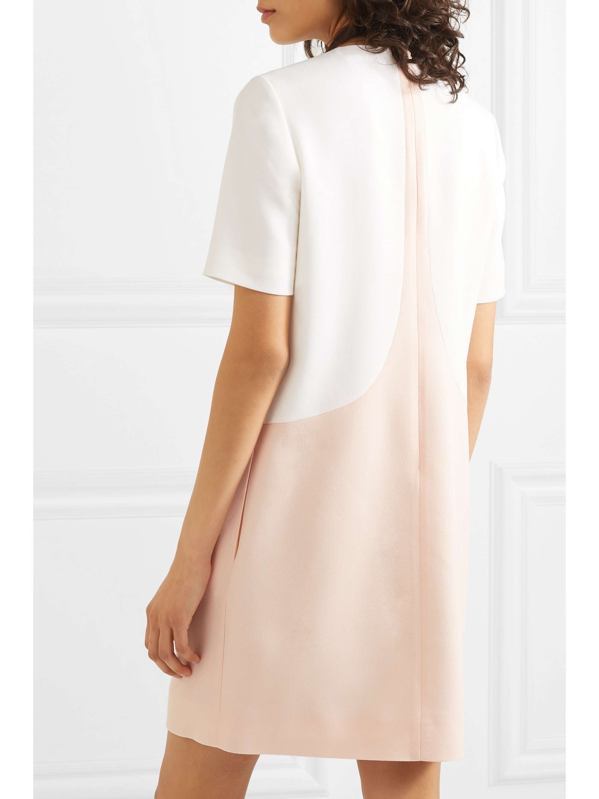 GIVENCHY Two-tone wool-crepe mini dress