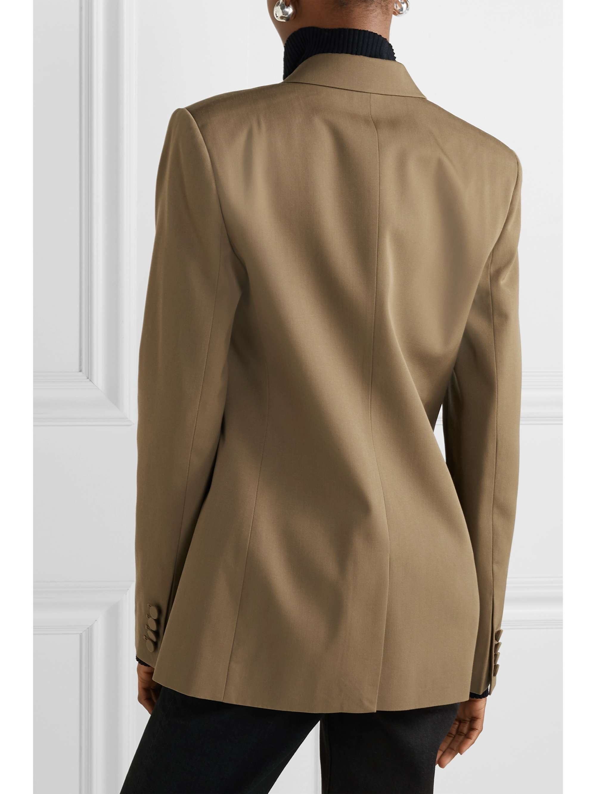 HELMUT LANG Layered wool-twill blazer