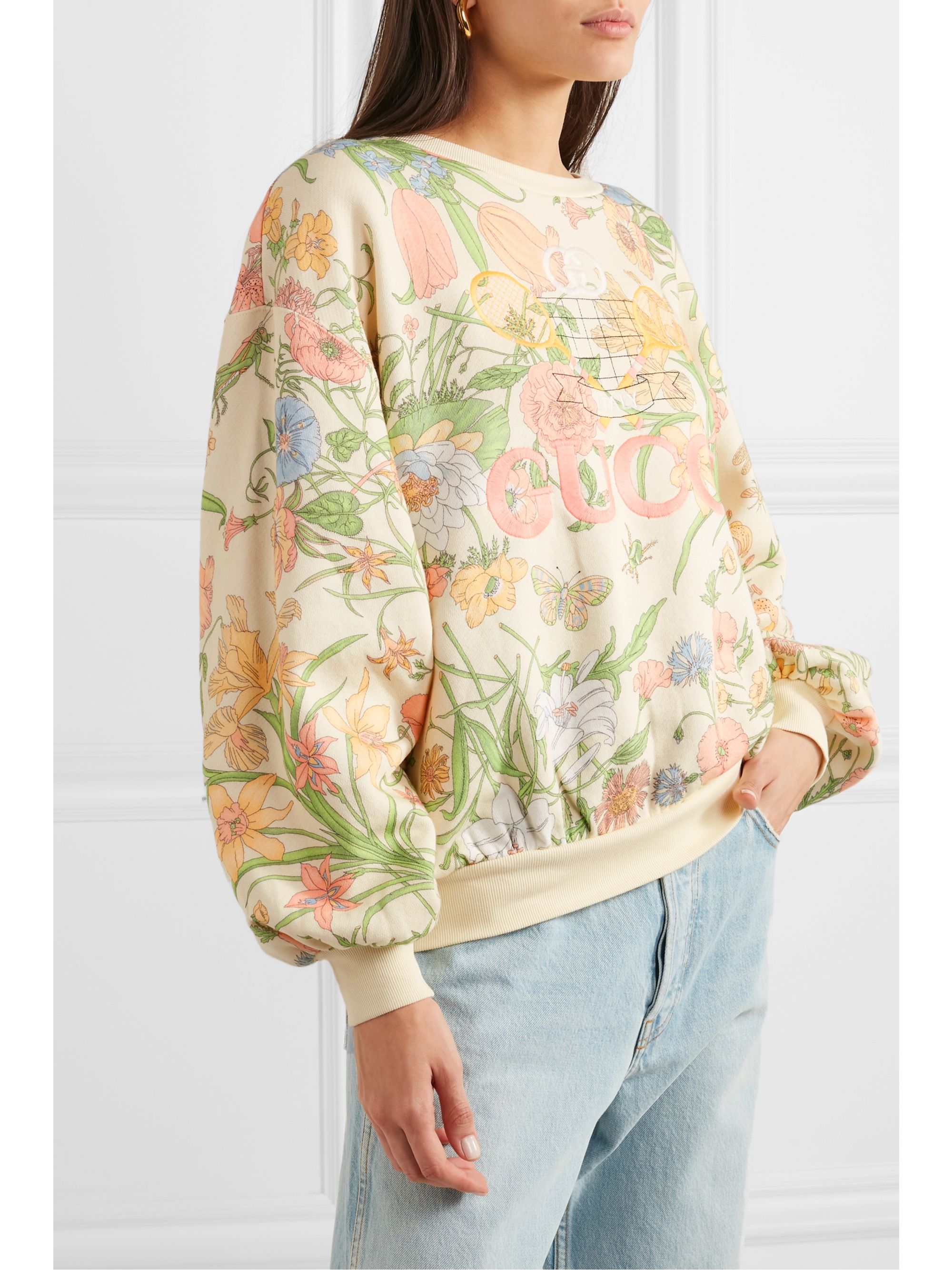 gucci flower sweater