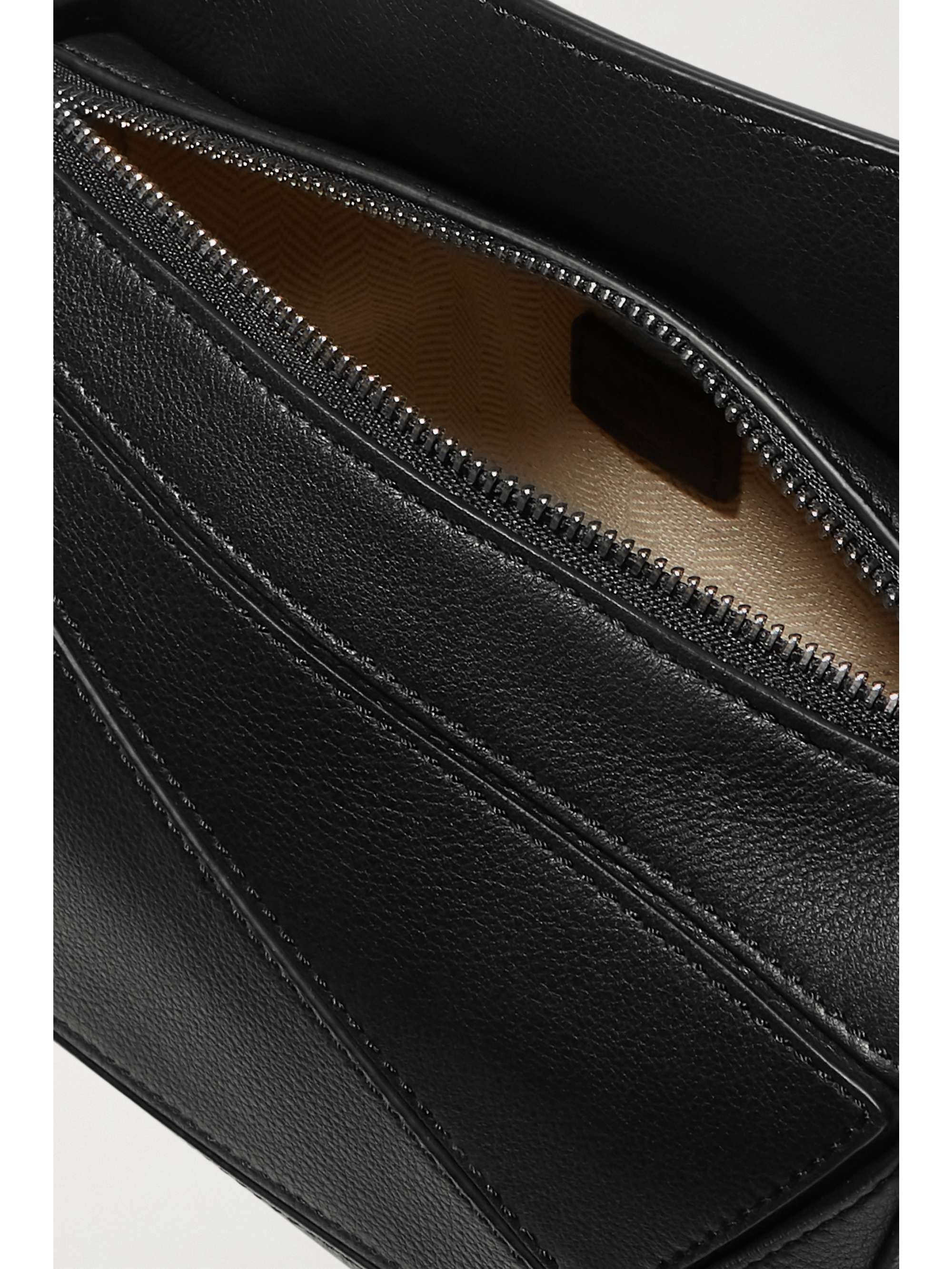 LOEWE Puzzle mini textured-leather shoulder bag